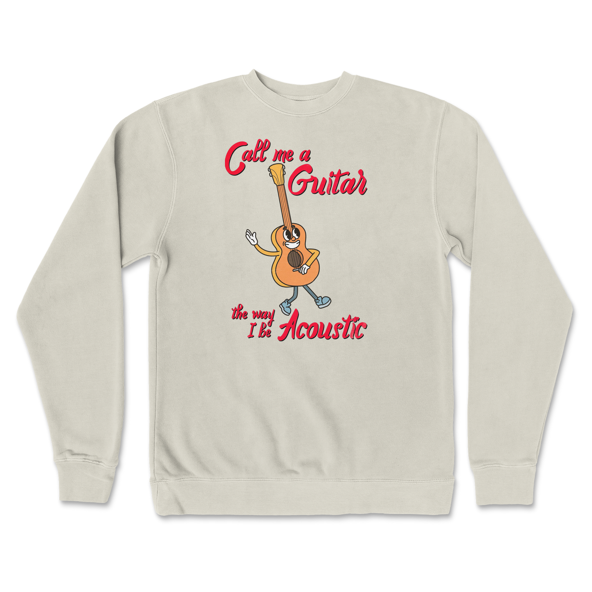 Independent Clothing Co. Crew Neck I Do Be Acoustic  in Bone