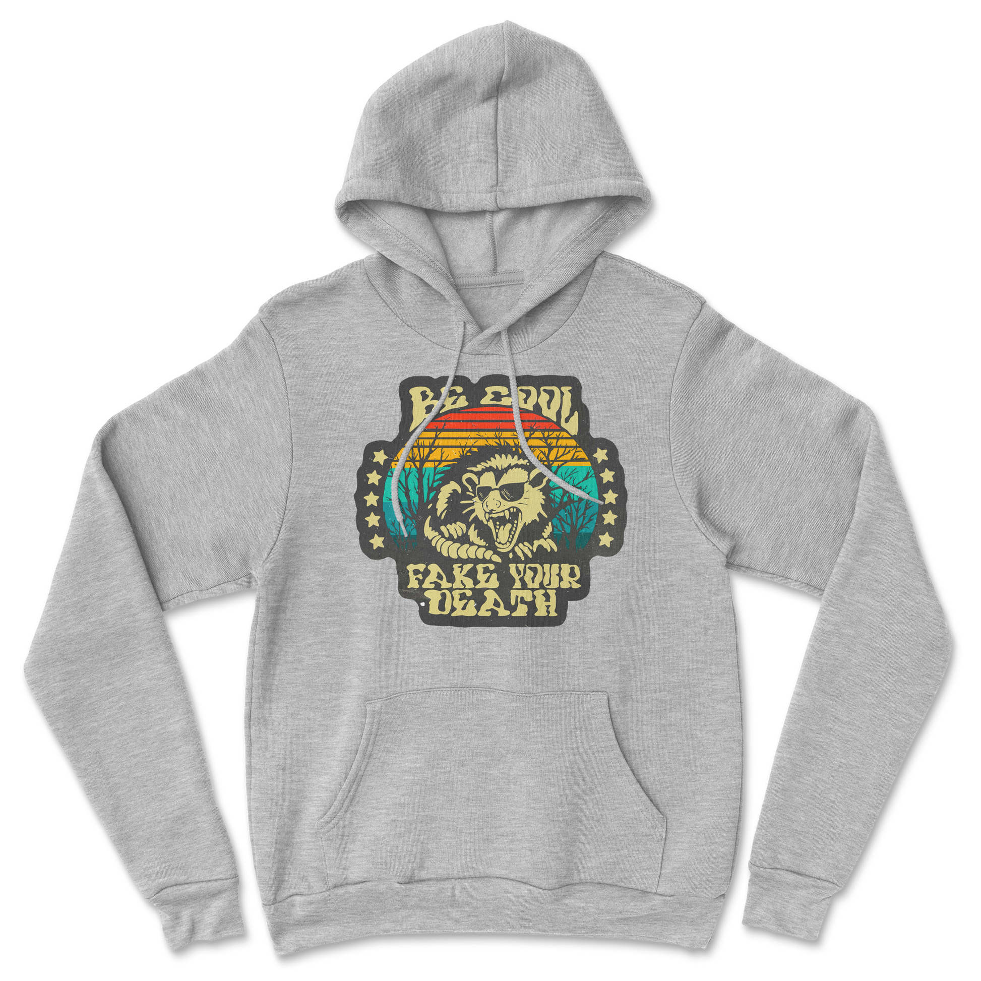 Heavy Blend Hoodie Fake Your Death in Grey Heather