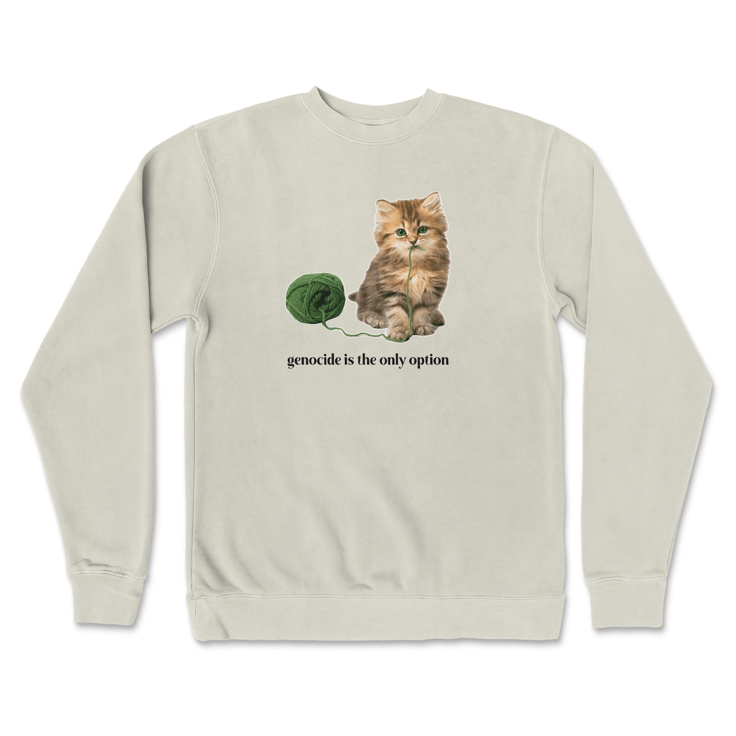 Genocide Kitty  Crew Neck