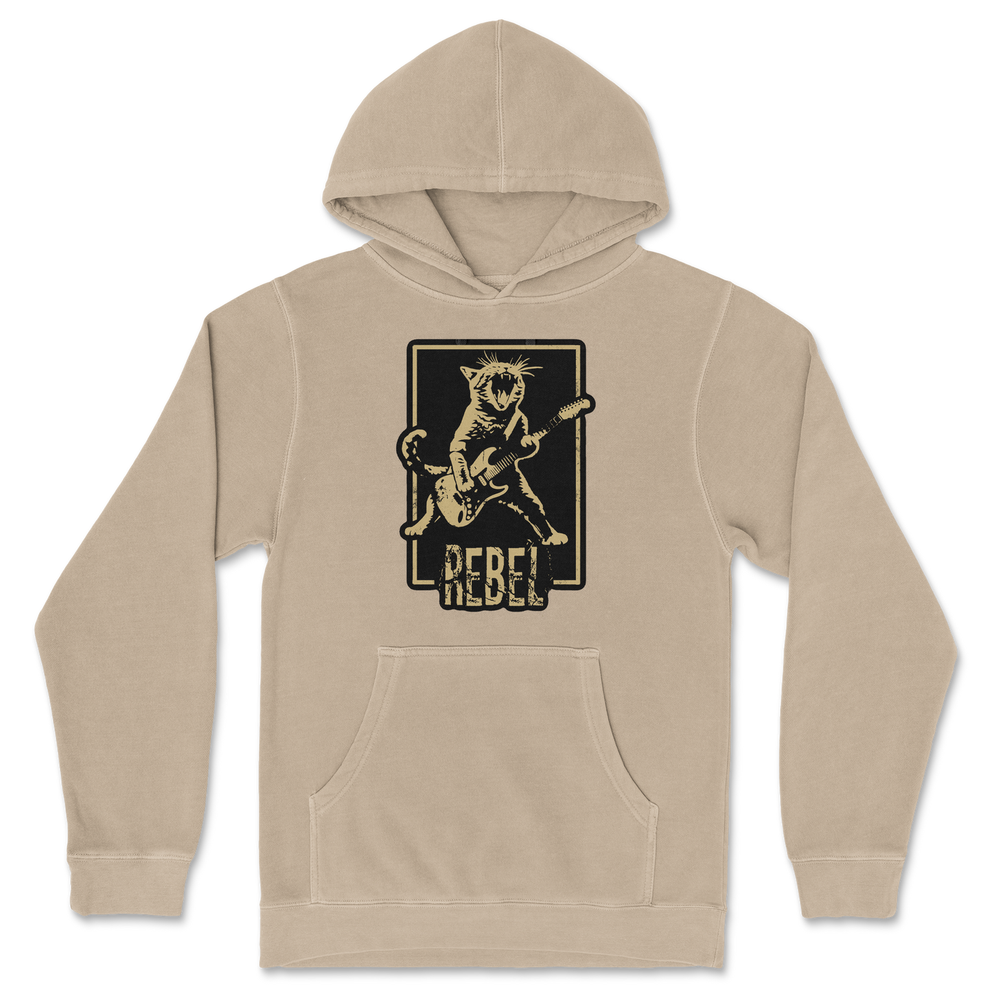 Independent Clothing Co. Hoodie Rebel Kitty in Sandstone