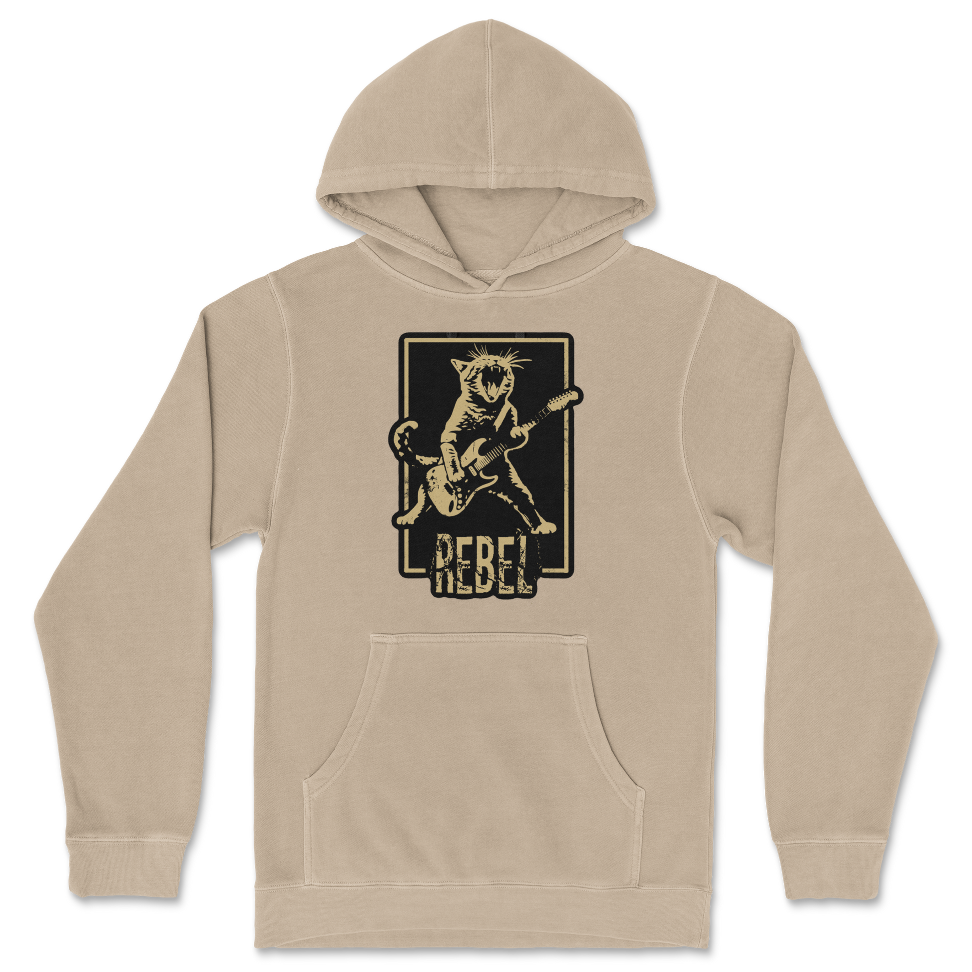 Independent Clothing Co. Hoodie Rebel Kitty in Sandstone