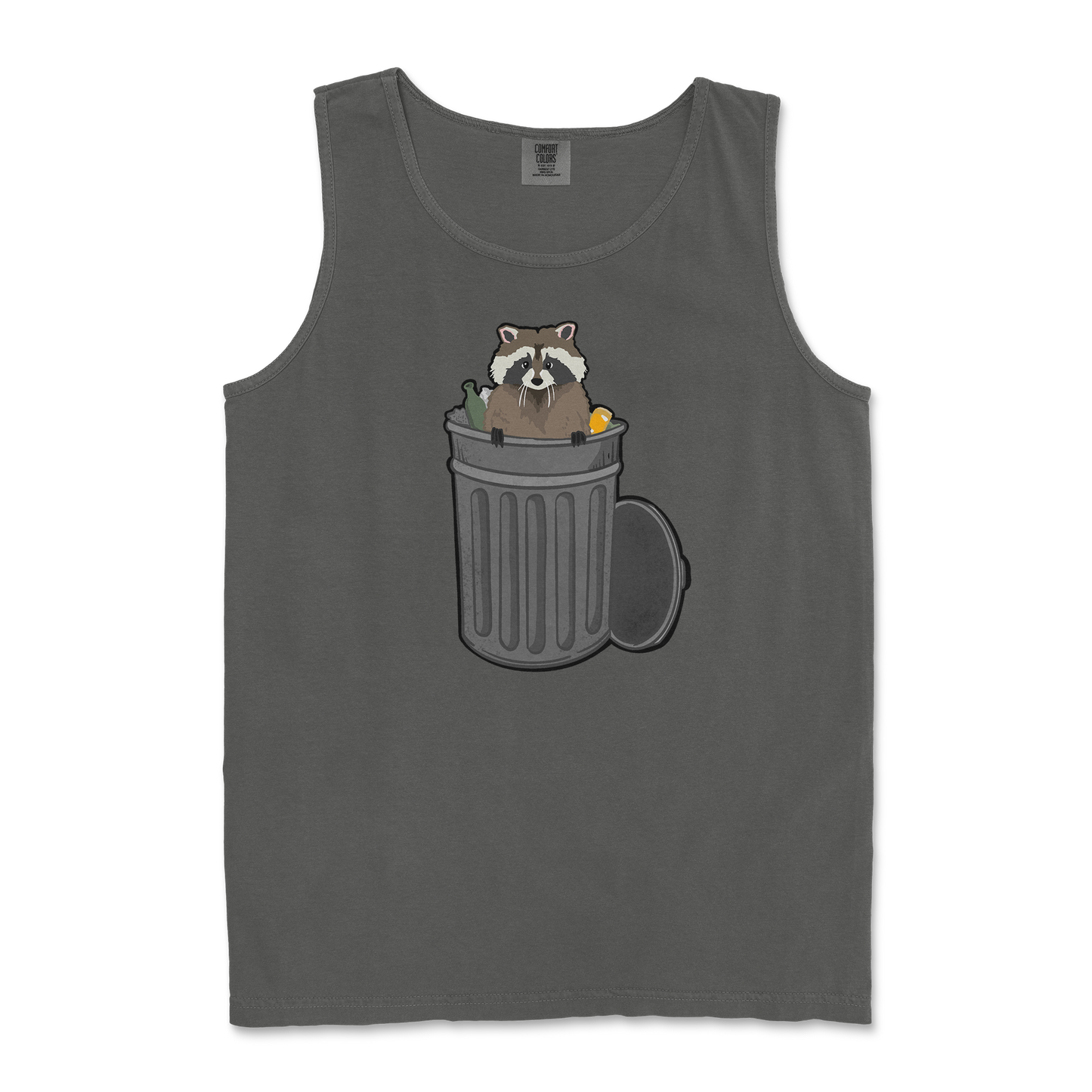 Comfort Colors Tank Top Trash Panda Enthusiast in Pepper