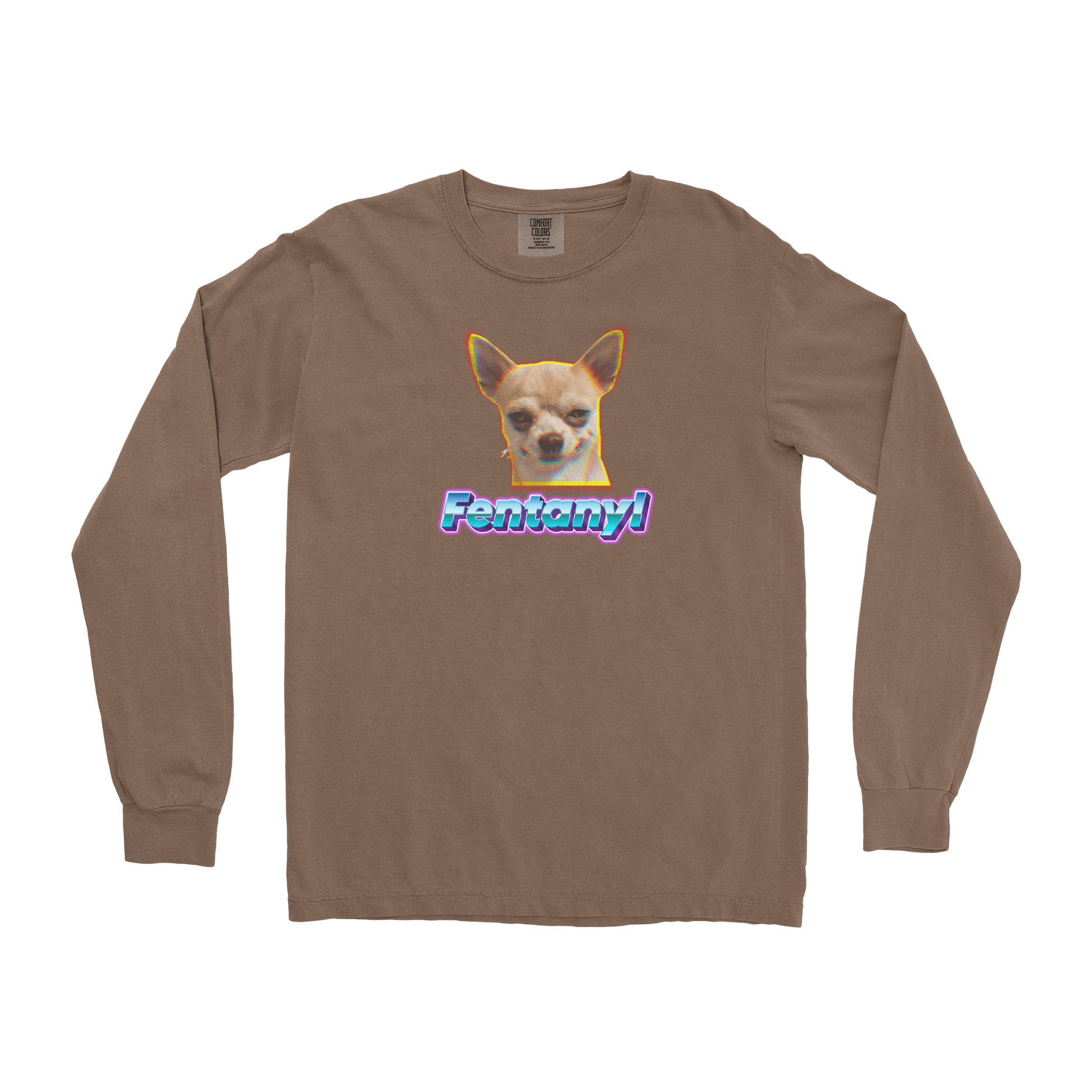 Comfort Colors Long Sleeve Fent in Espresso