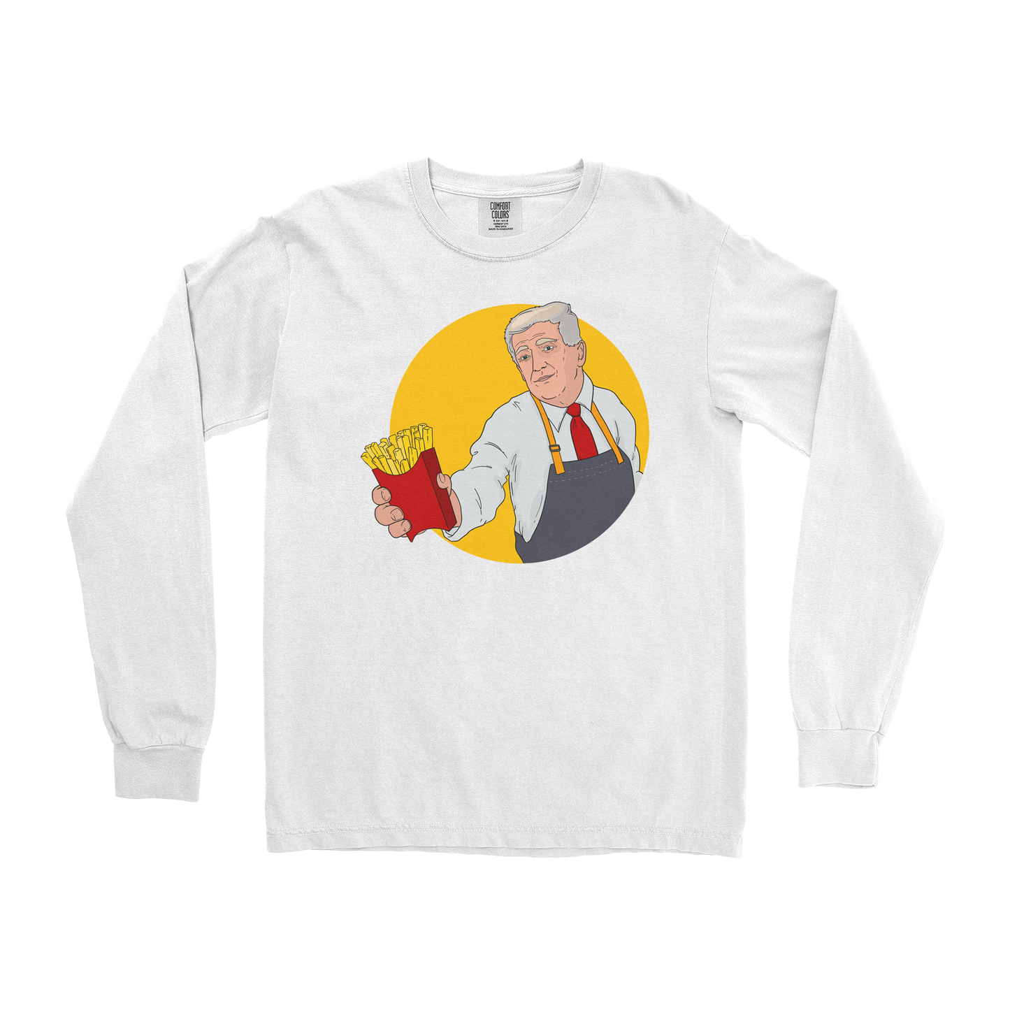 Comfort Colors Long Sleeve McTrump in White