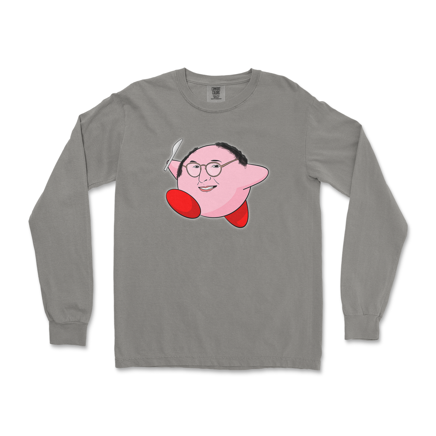 Comfort Colors Long Sleeve Kirby George in Grey