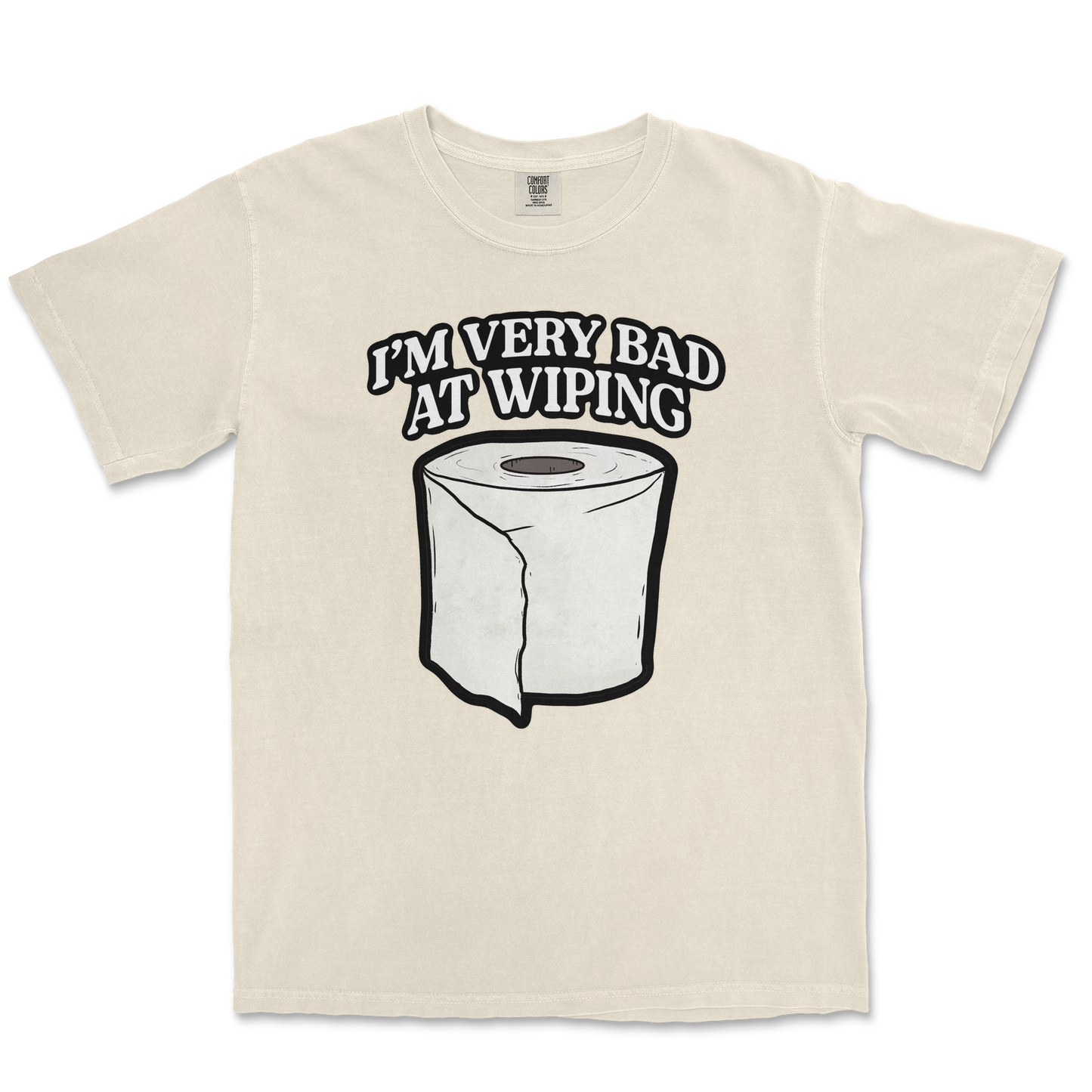 Comfort Colors T-Shirt Bad Wiper in Ivory