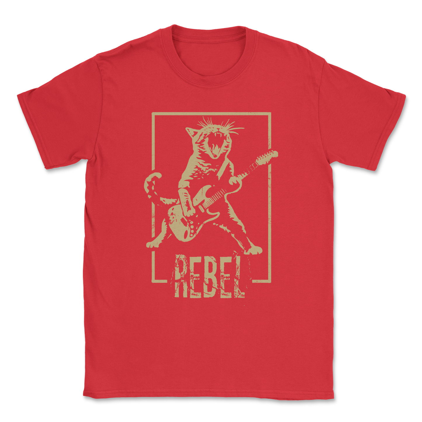 Heavy Blend T-Shirt Rebel Kitty in Red