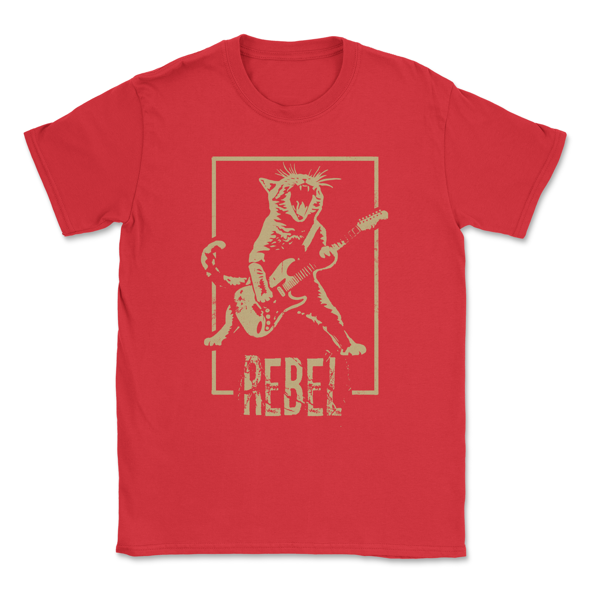 Heavy Blend T-Shirt Rebel Kitty in Red