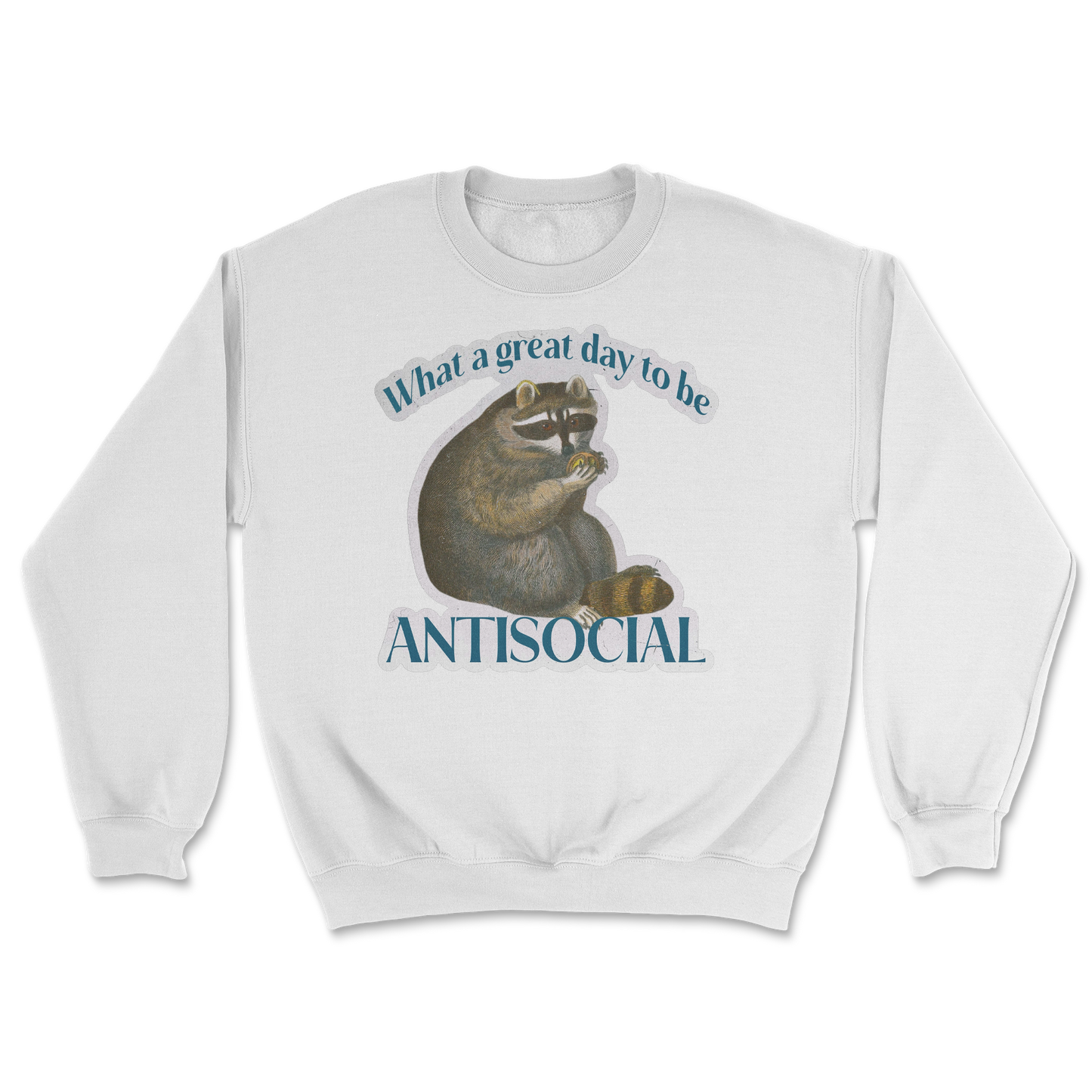 Heavy Blend Crew Neck Antisocial in White