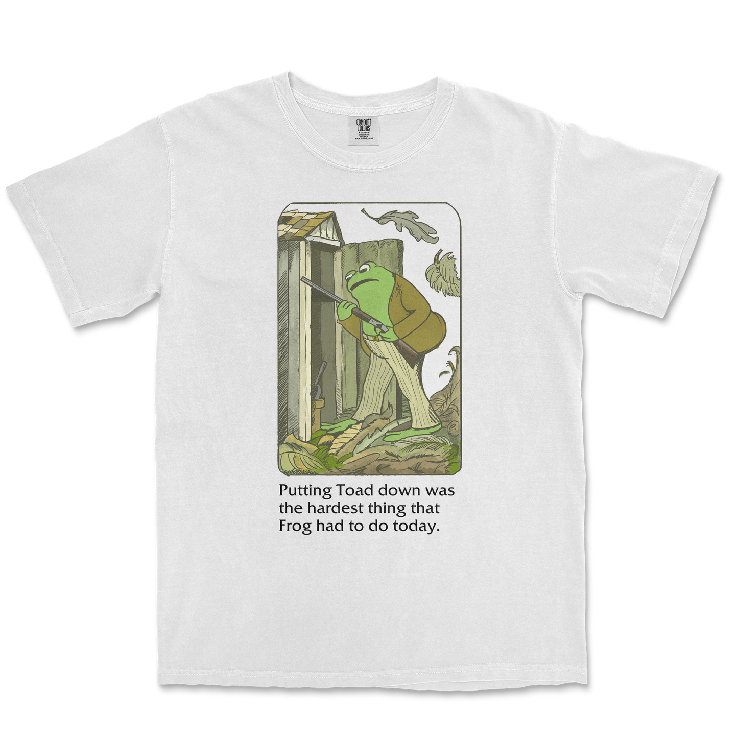 Comfort Colors T-Shirt Frog and Toad in White