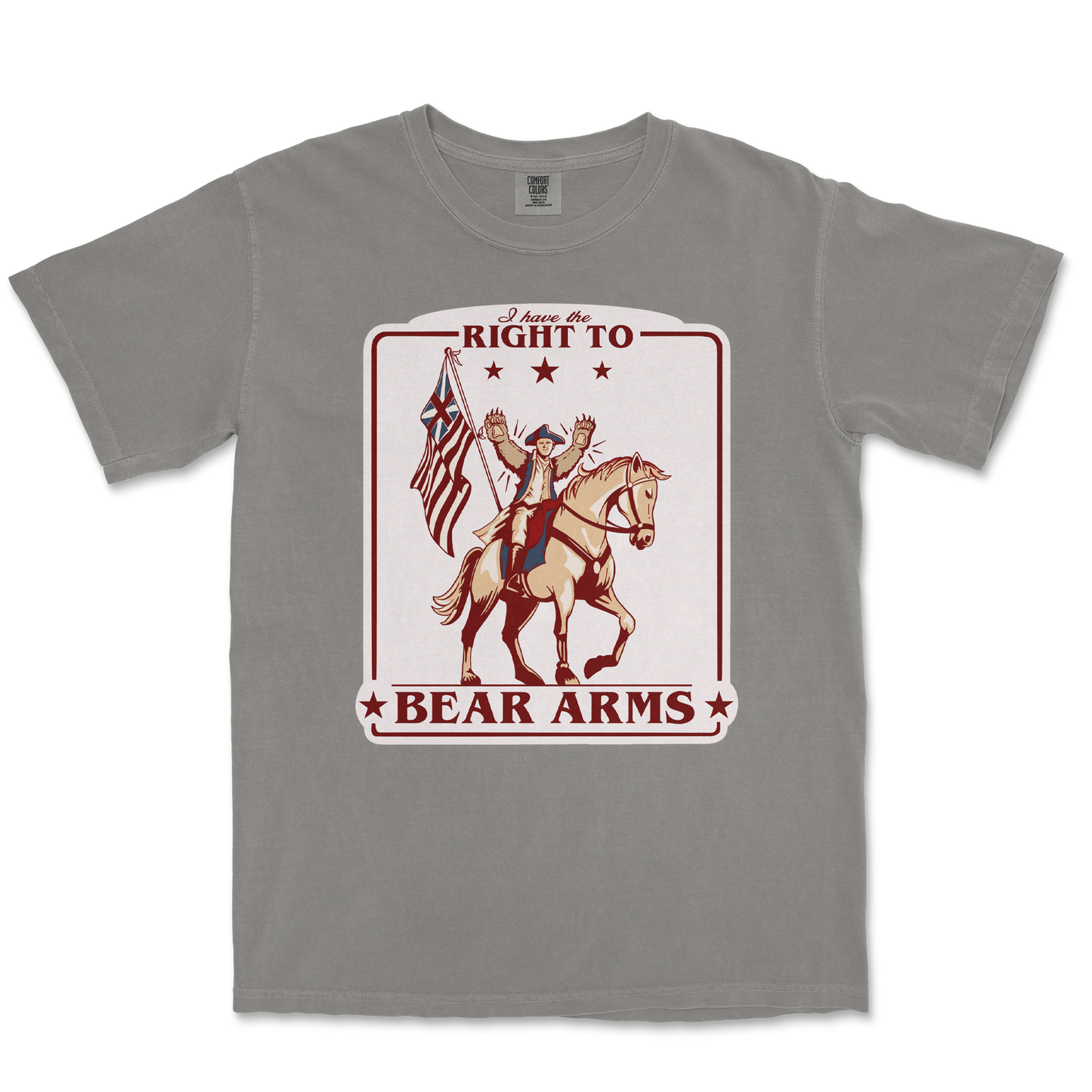 Comfort Colors T-Shirt Right to Bear Arms in Grey