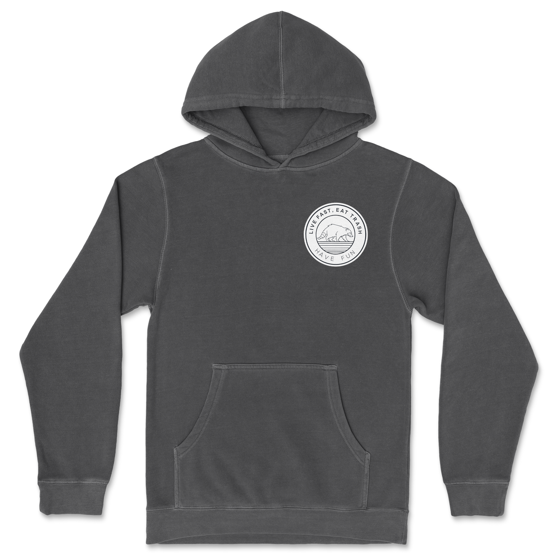 Independent Clothing Co. Hoodie Raccoon Logo  in Black