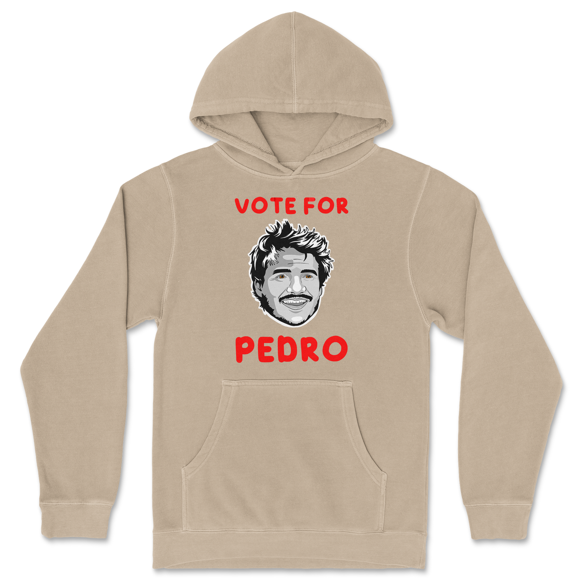 Independent Clothing Co. Hoodie Vote For Pedro in Sandstone