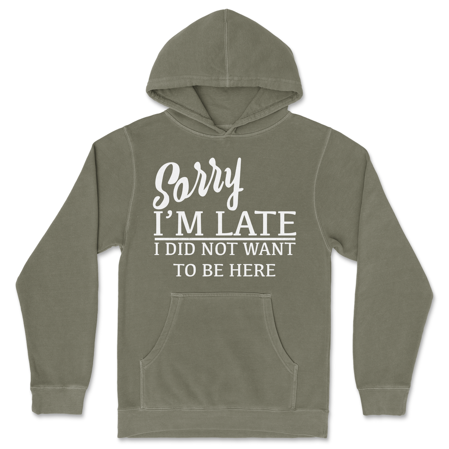 Independent Clothing Co. Hoodie Late in Olive