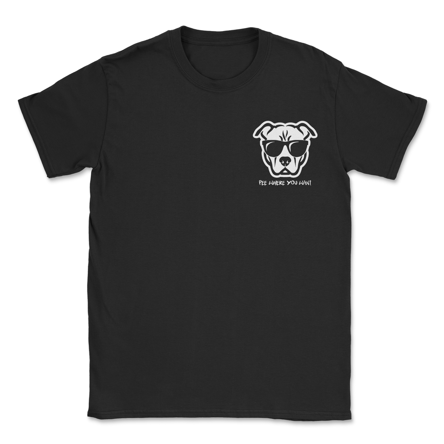 The Nice Shirt T-Shirt Pee Where You Want in Black