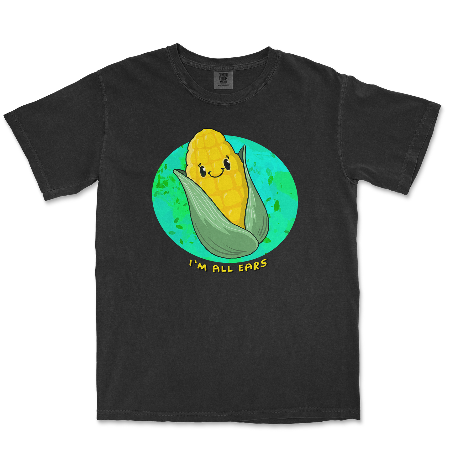 Comfort Colors T-Shirt Mmm Corn in Black