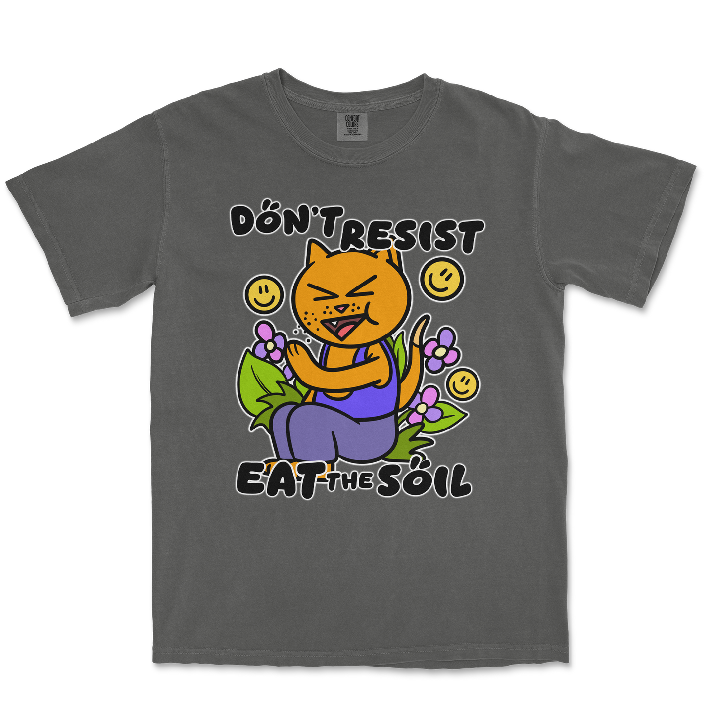 Comfort Colors T-Shirt Eat The Soil in Pepper