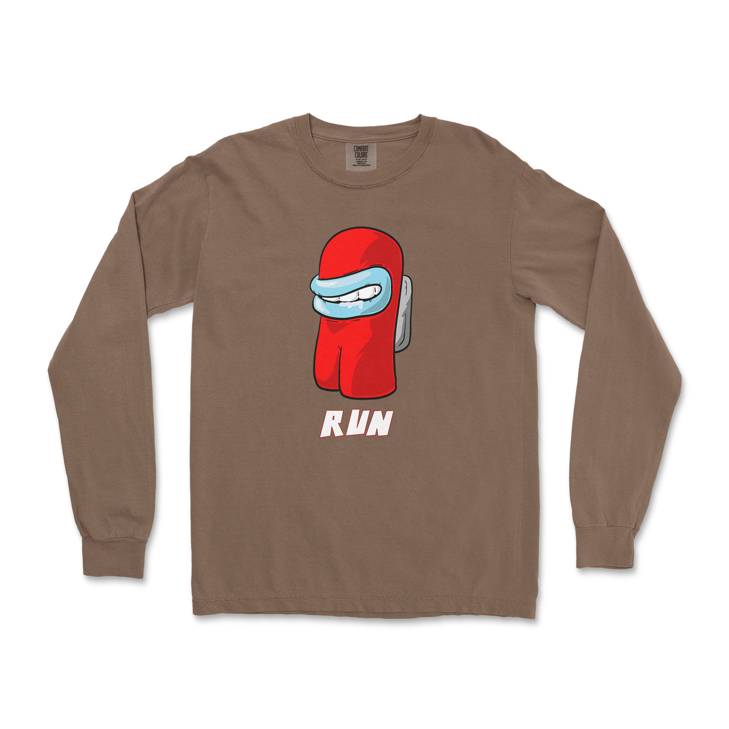 Comfort Colors Long Sleeve Sussy Man Child in Espresso