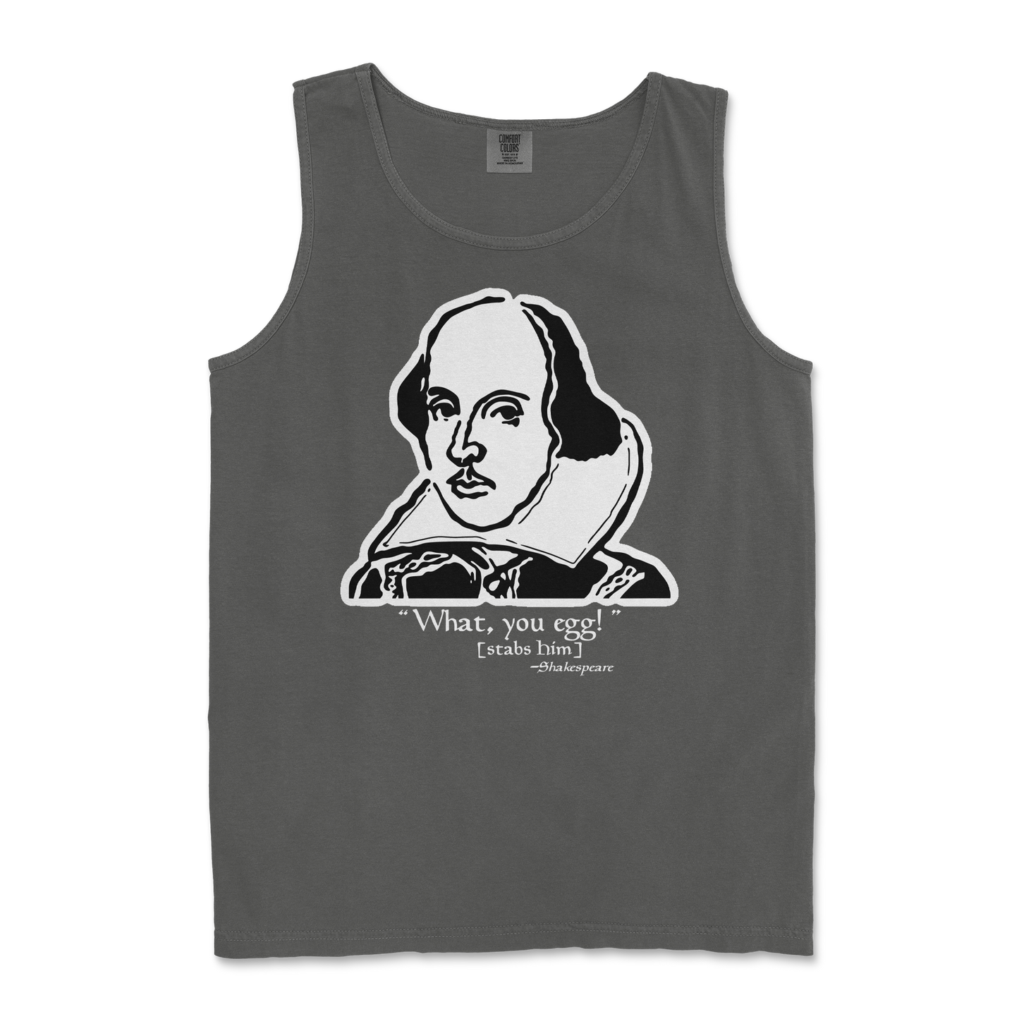 Comfort Colors Tank Top Shakespeare Quote in Pepper