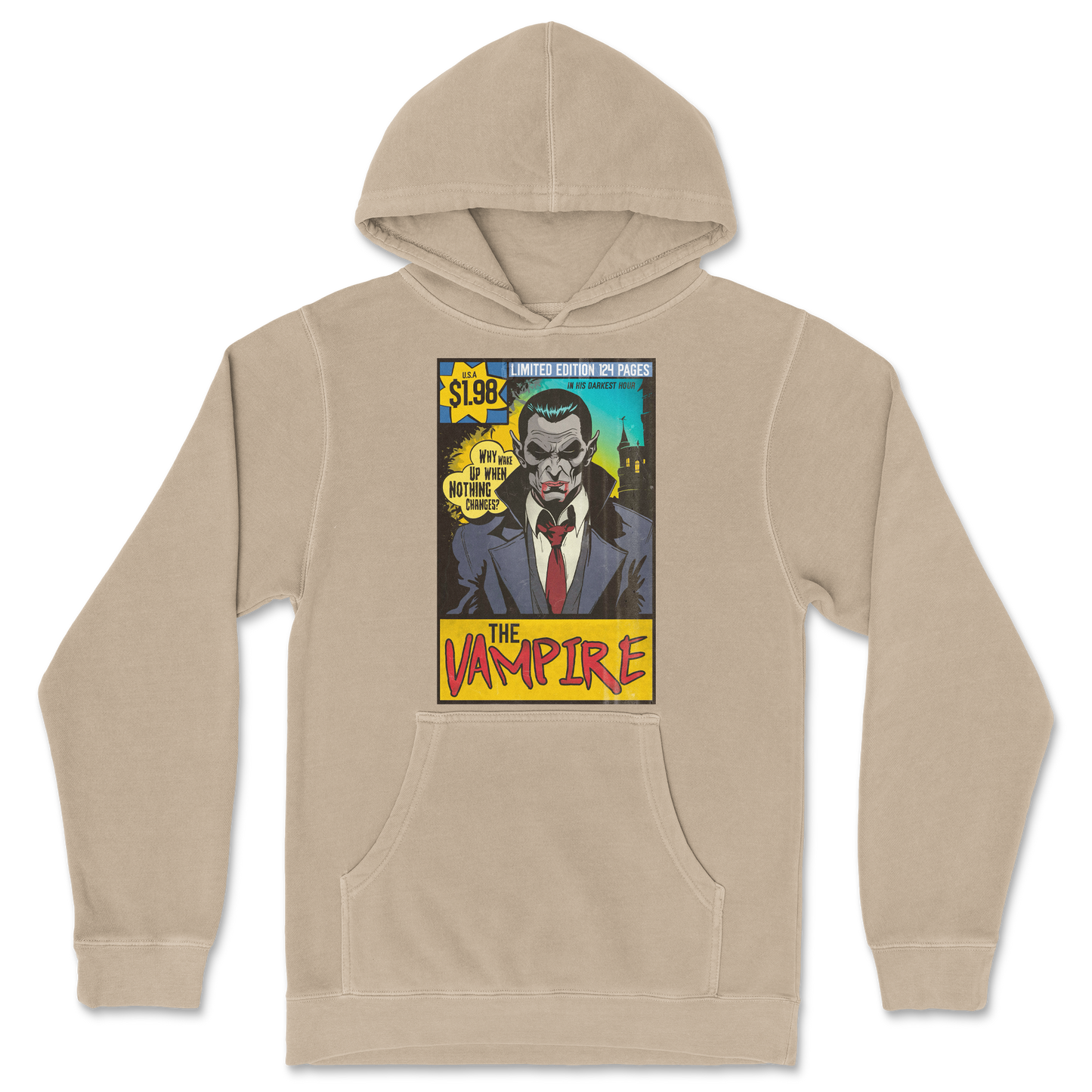 Independent Clothing Co. Hoodie Sad Vampire in Sandstone