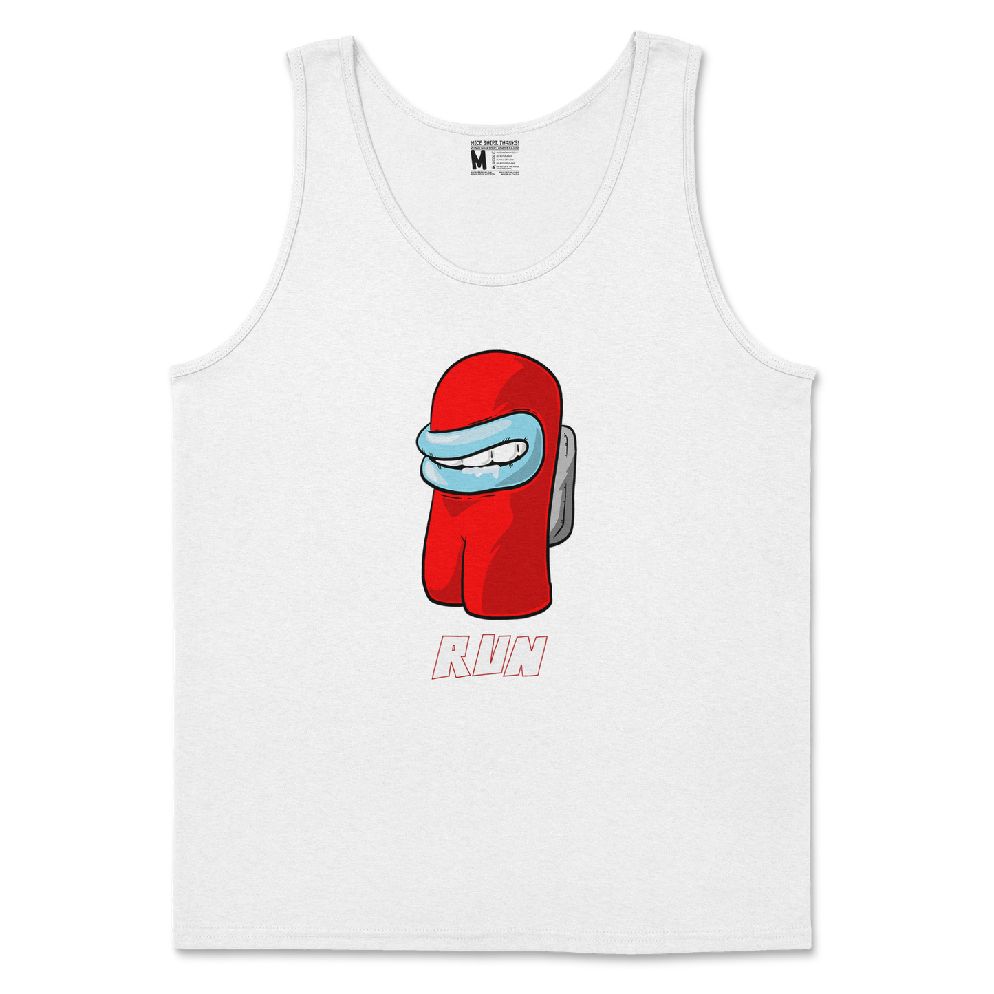 Gildan SoftStyle Tank Top Sussy Man Child in White