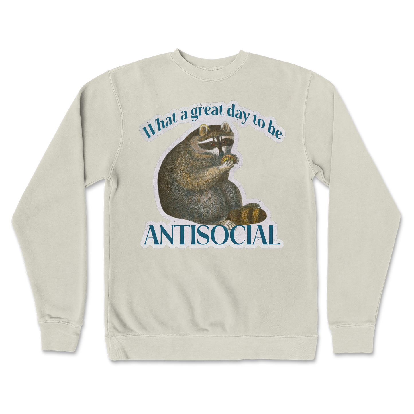 Independent Clothing Co. Crew Neck Antisocial in Bone
