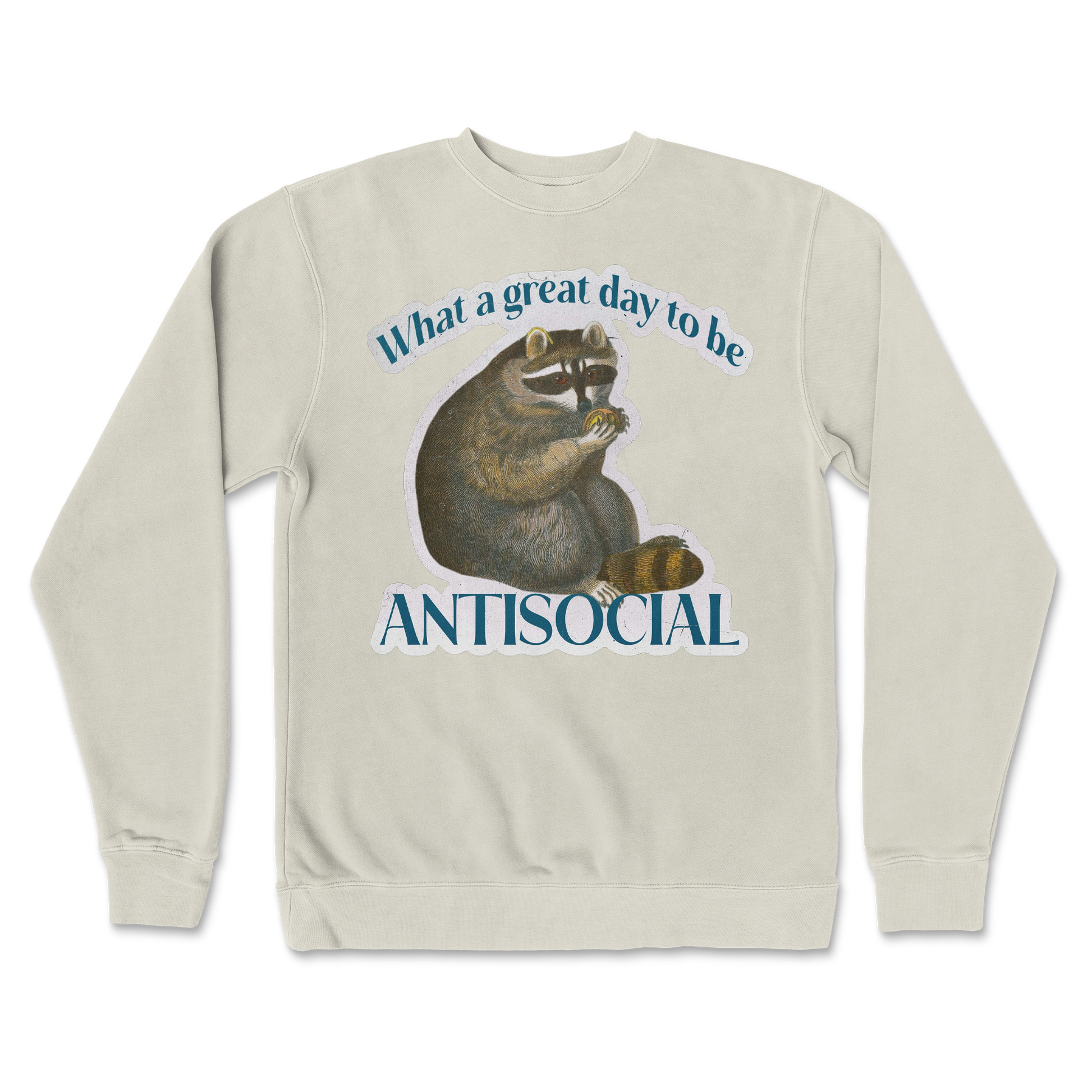 Independent Clothing Co. Crew Neck Antisocial in Bone
