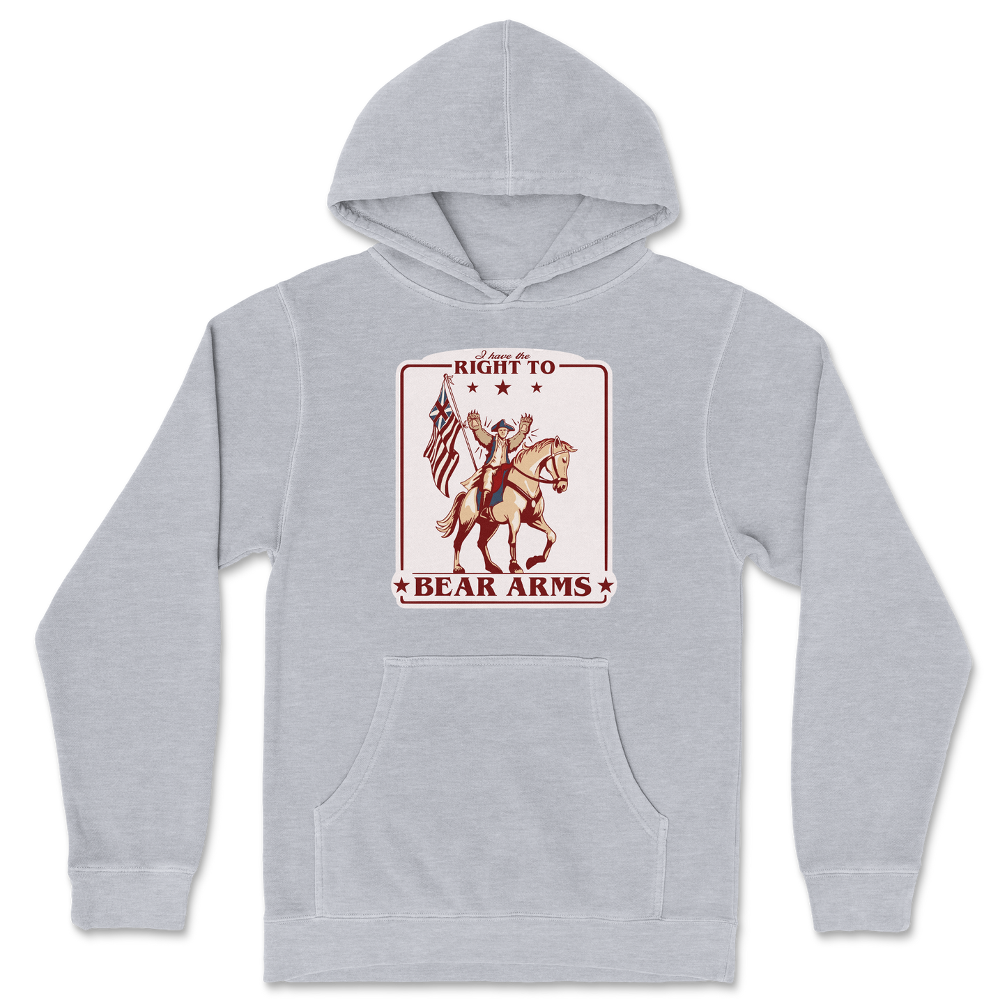 Independent Clothing Co. Hoodie Right to Bear Arms in Grey Heather