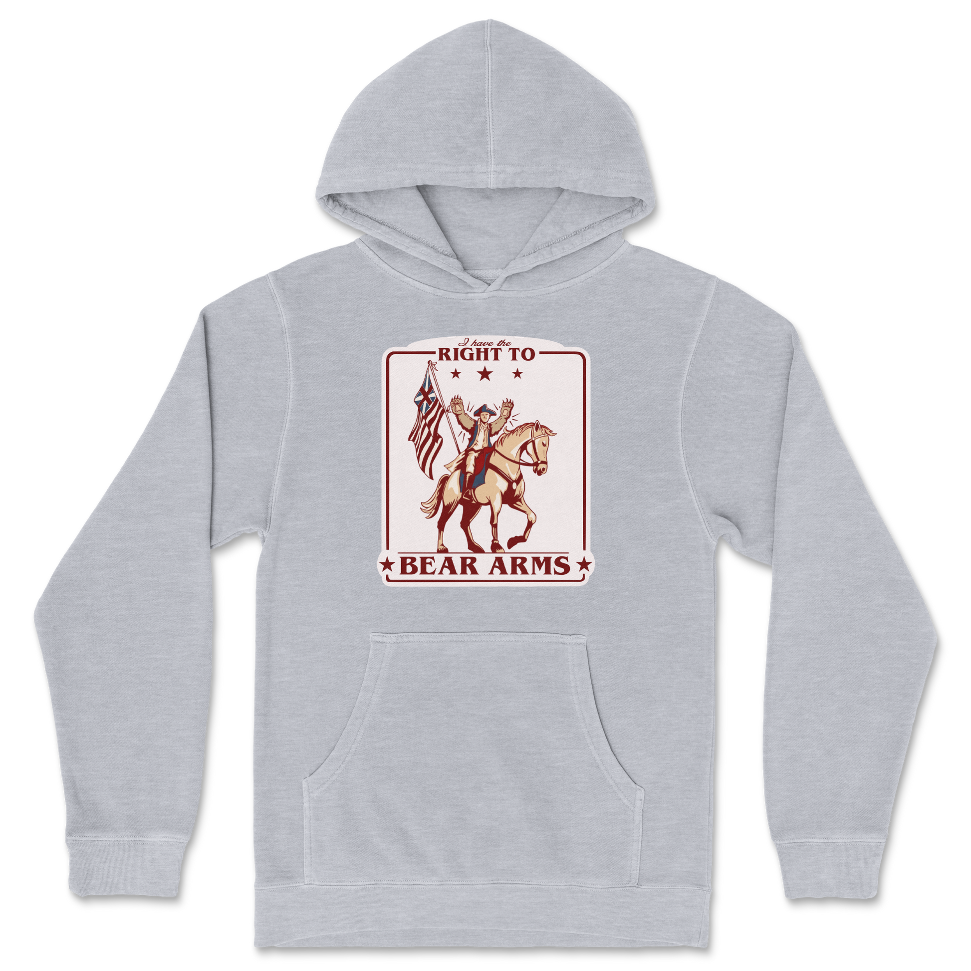 Independent Clothing Co. Hoodie Right to Bear Arms in Grey Heather