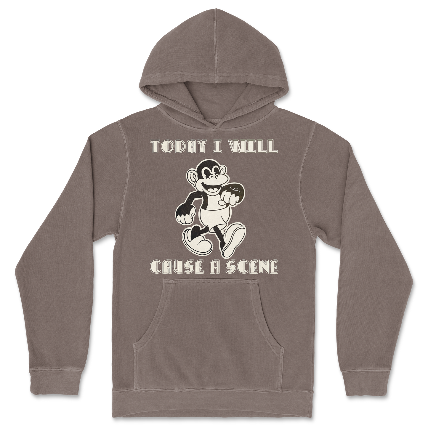 Independent Clothing Co. Hoodie Cause A Scene in Clay
