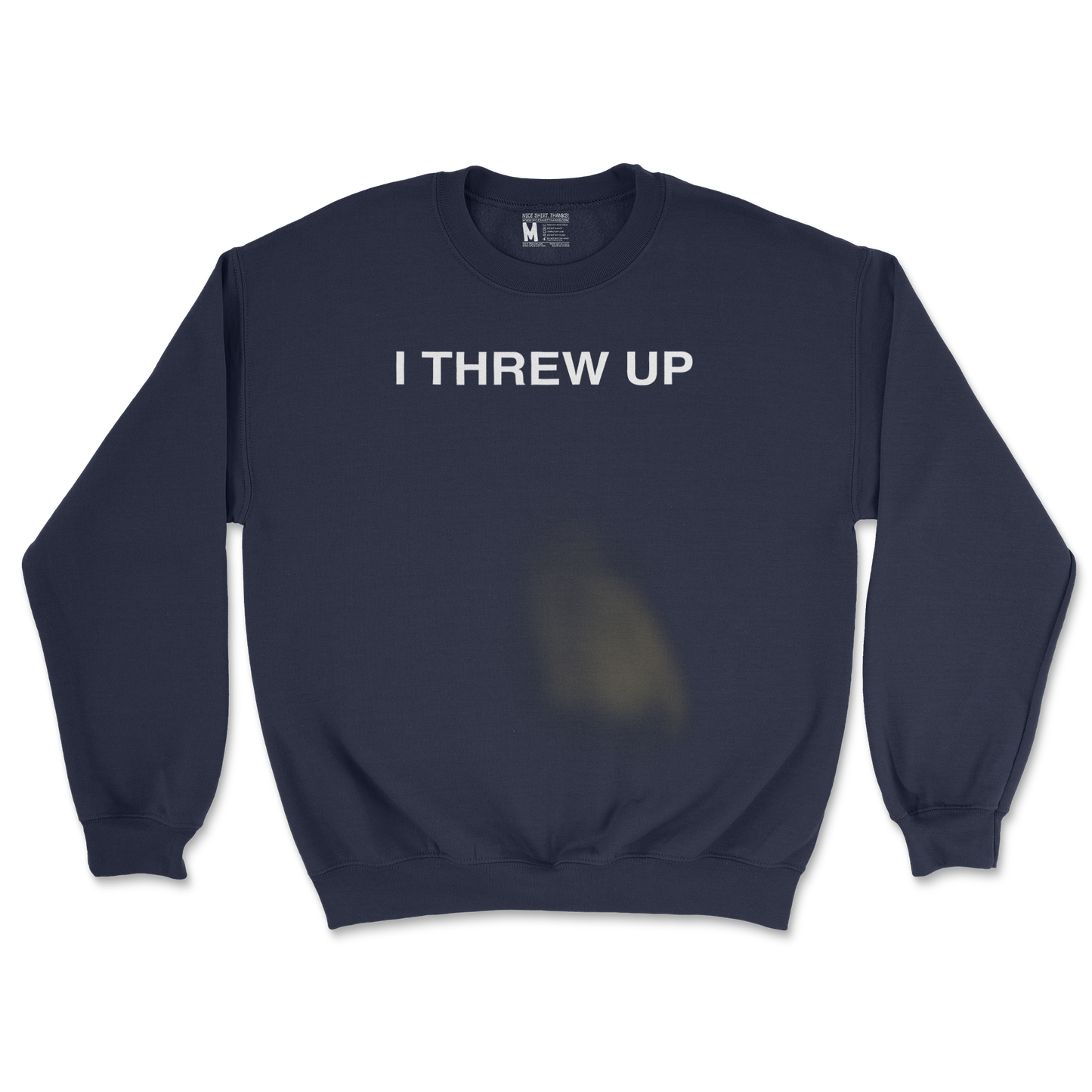 Gildan SoftStyle Crew Neck Mom I Threw Up in Navy