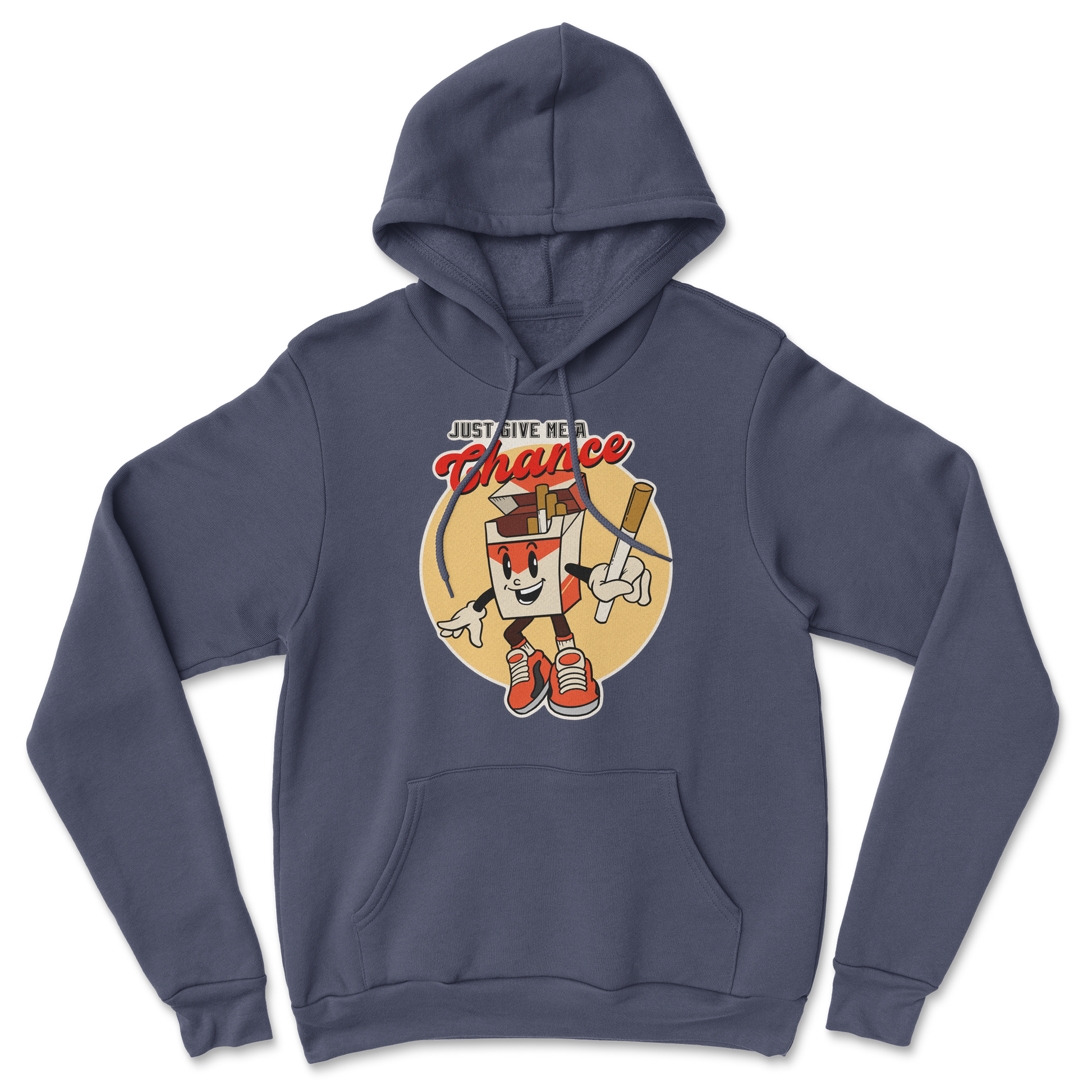 Heavy Blend Hoodie Vintage Cigarette in Navy