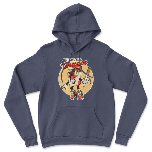 Heavy Blend Hoodie Vintage Cigarette in Navy
