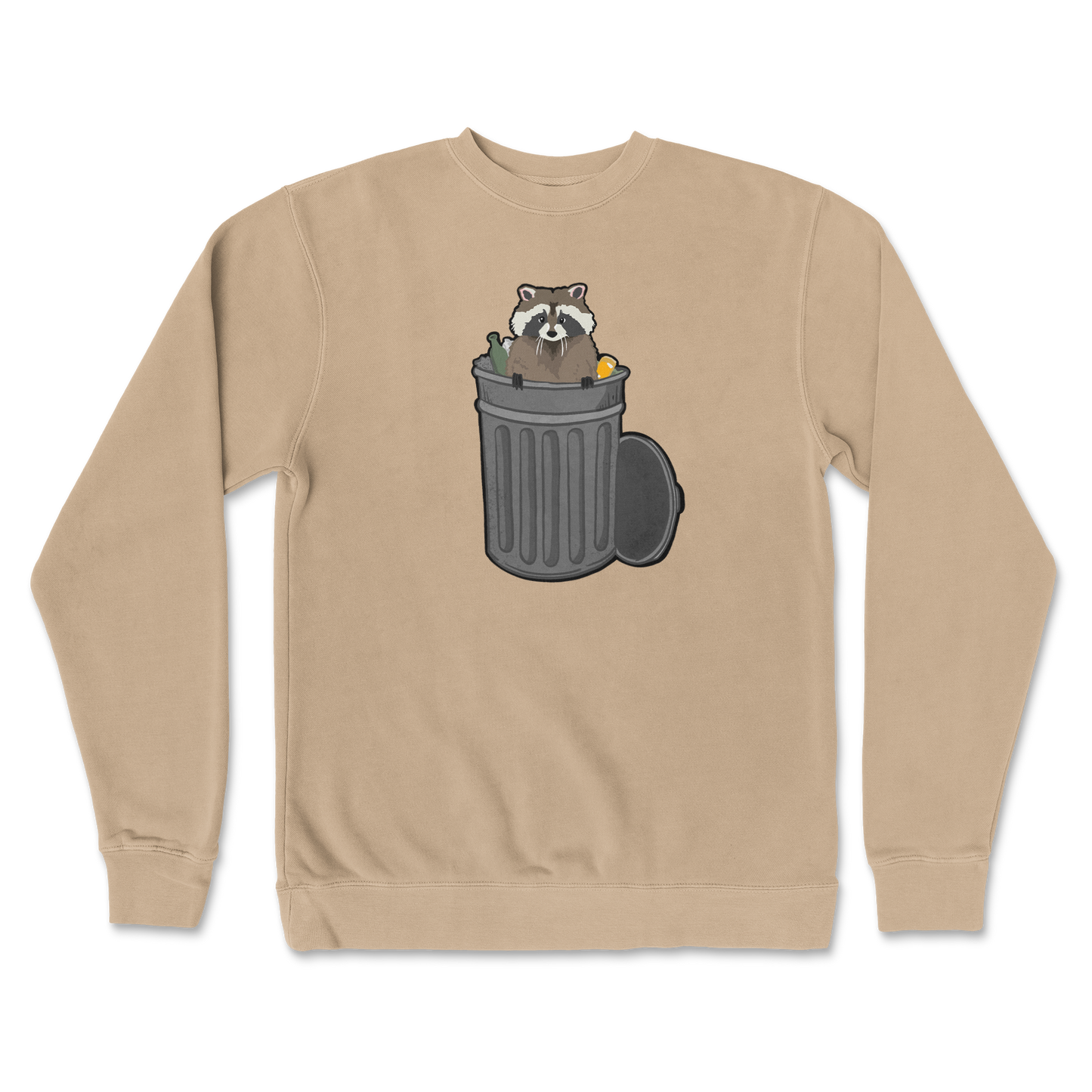Independent Clothing Co. Crew Neck Trash Panda Enthusiast in Sandstone