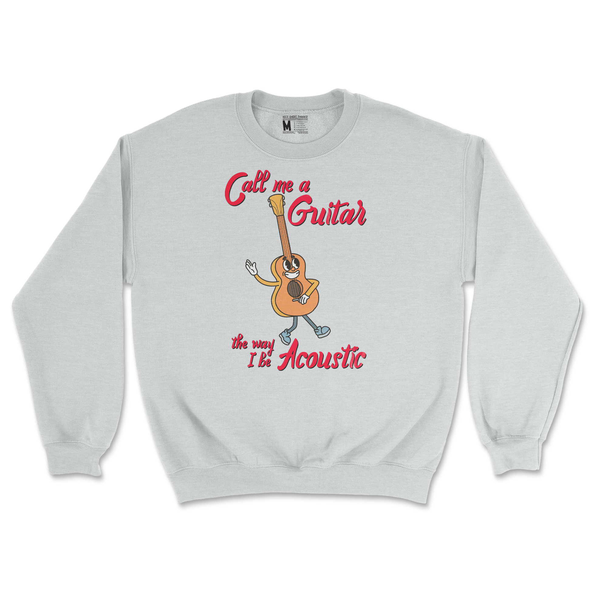 Gildan SoftStyle Crew Neck I Do Be Acoustic  in Sports-Grey
