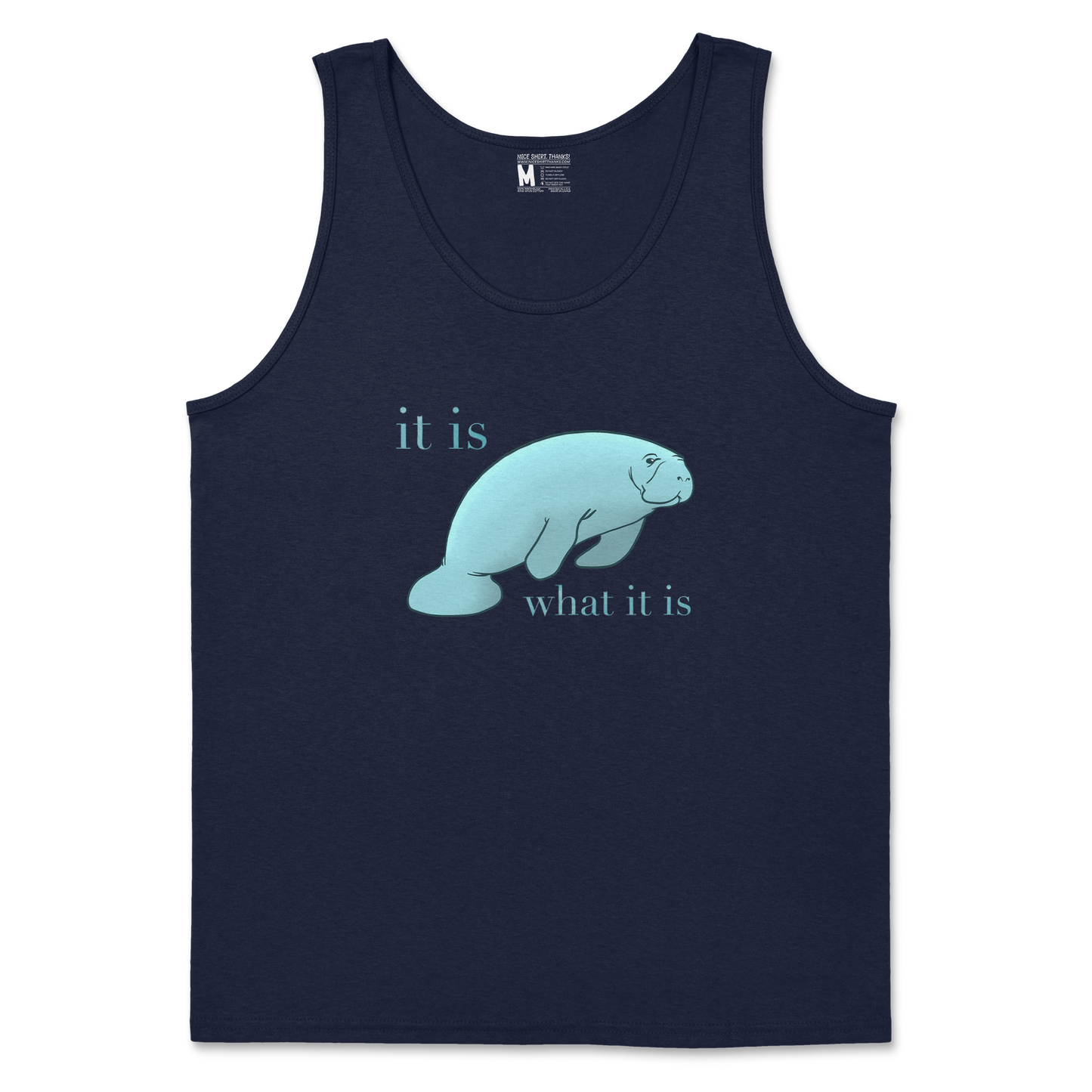 Gildan SoftStyle Tank Top Manatee in Navy