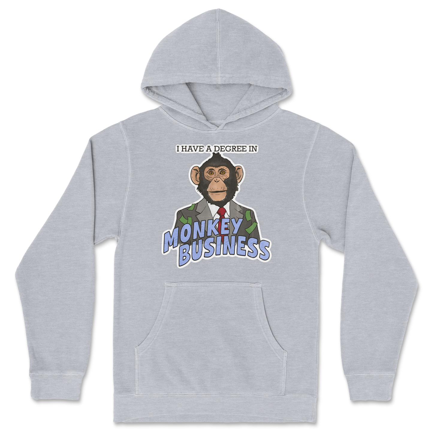 Independent Clothing Co. Hoodie Monkey Business in Grey Heather