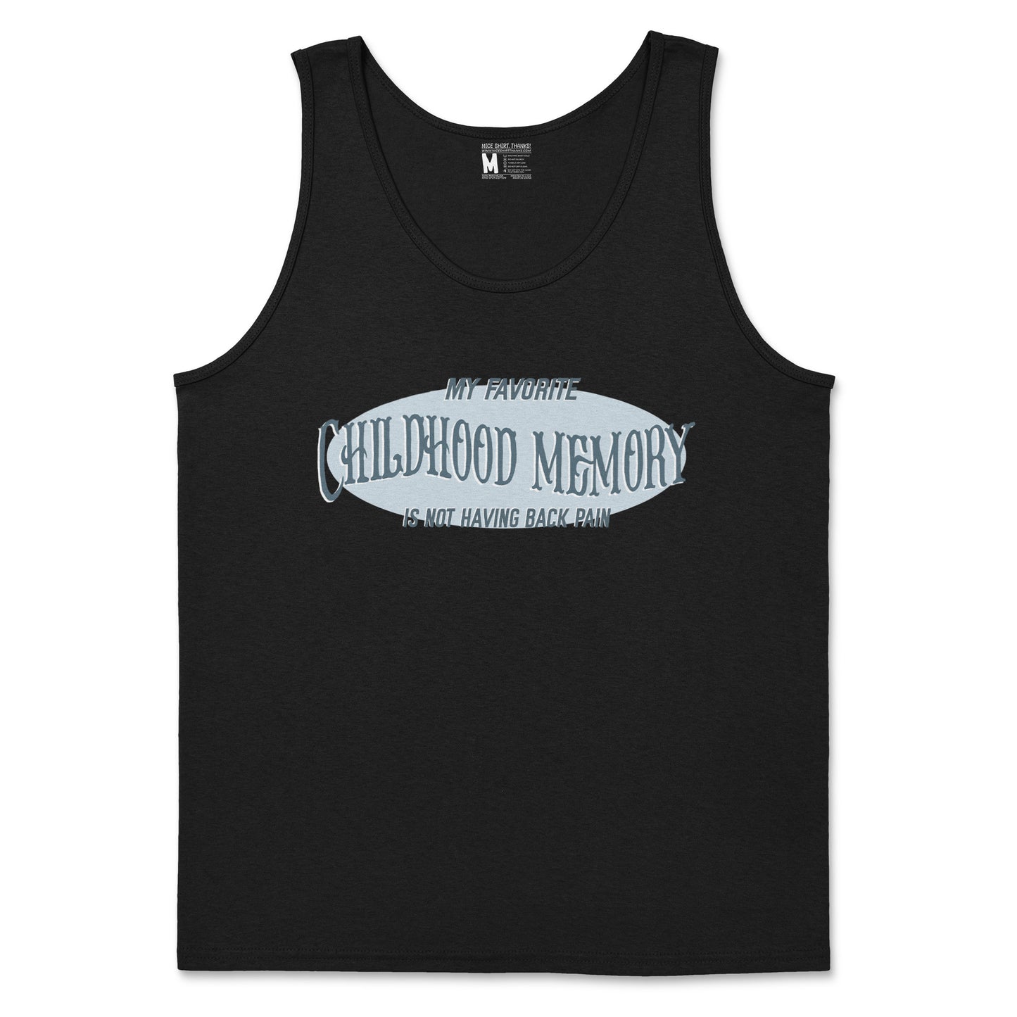 Gildan SoftStyle Tank Top Childhood Memory in Black