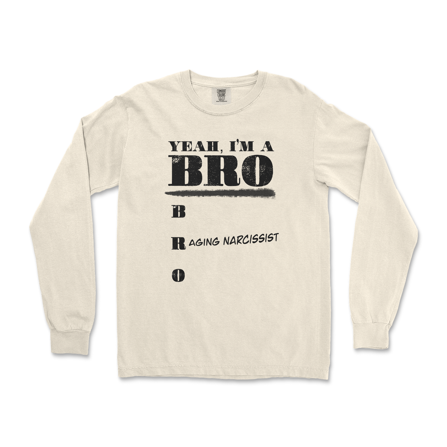 Comfort Colors Long Sleeve Im Your Bro in Ivory