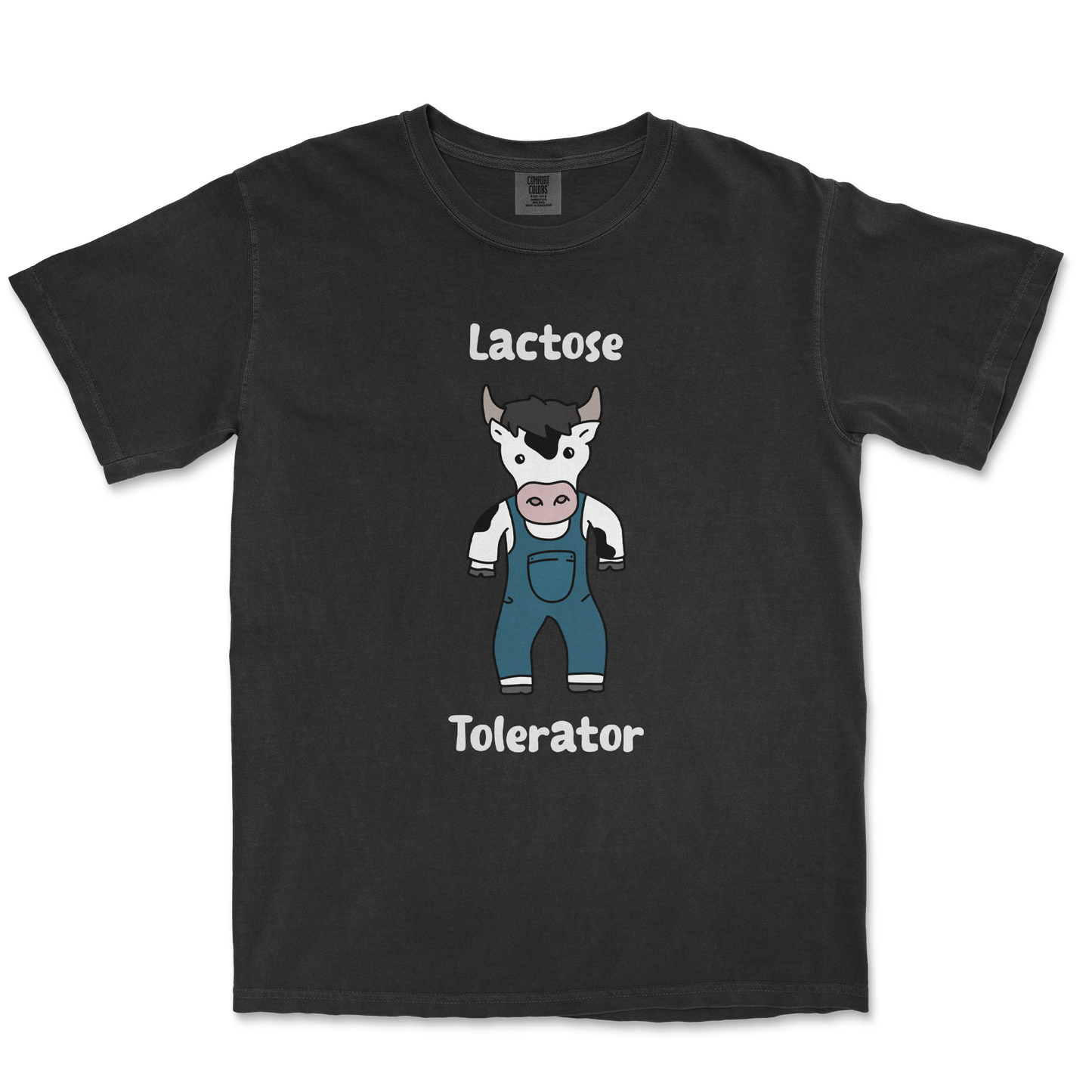 Comfort Colors T-Shirt Lactose Tolerator in Black