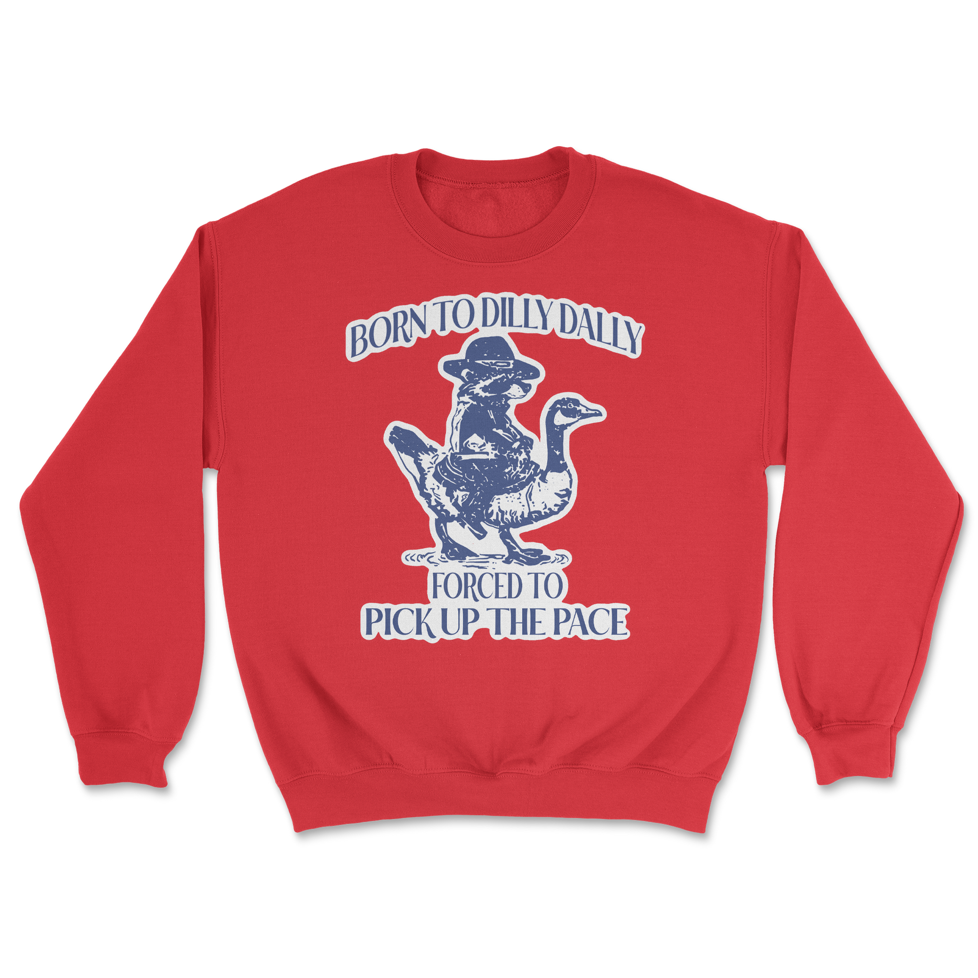 Heavy Blend Crew Neck Dilly Dally  in Red