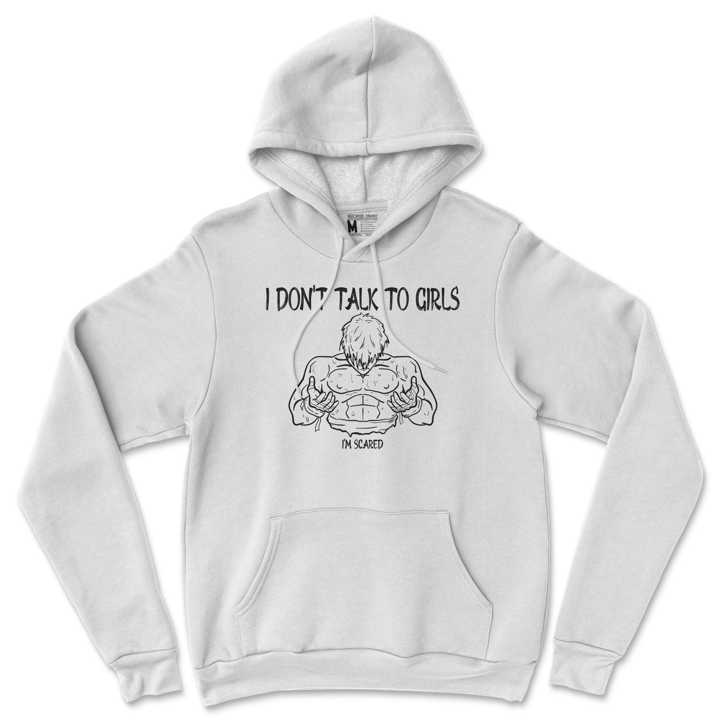 Gildan SoftStyle Hoodie Gym Shirt in White