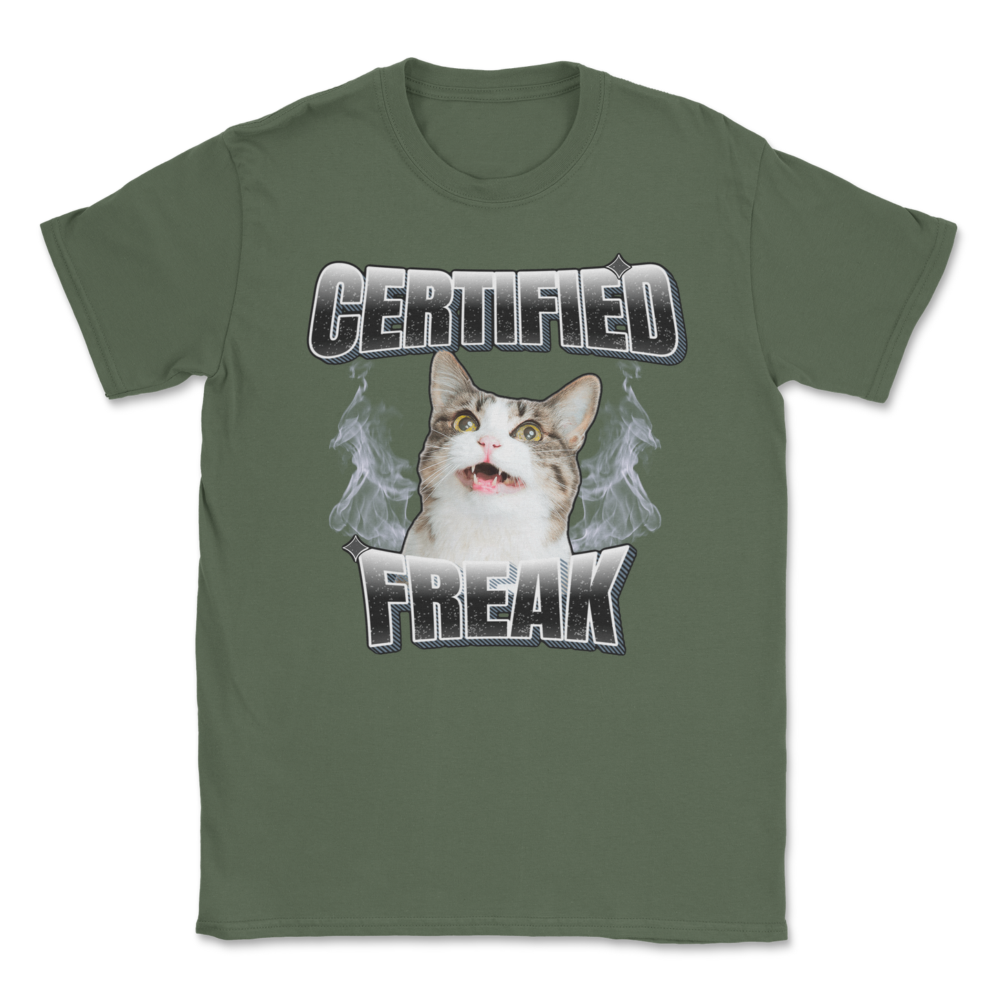 The Nice Shirt T-Shirt Freaky in Military-Green