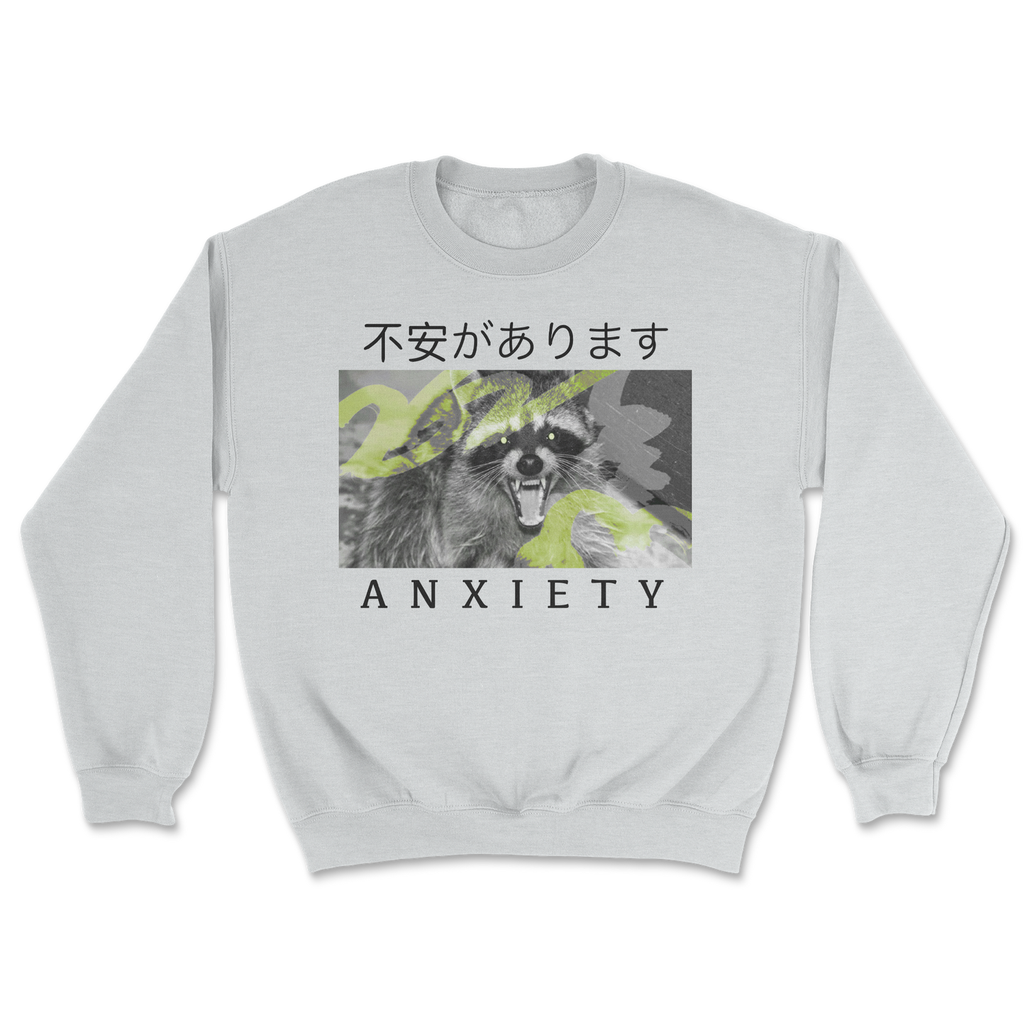 Heavy Blend Crew Neck Anxiety in Sports Grey