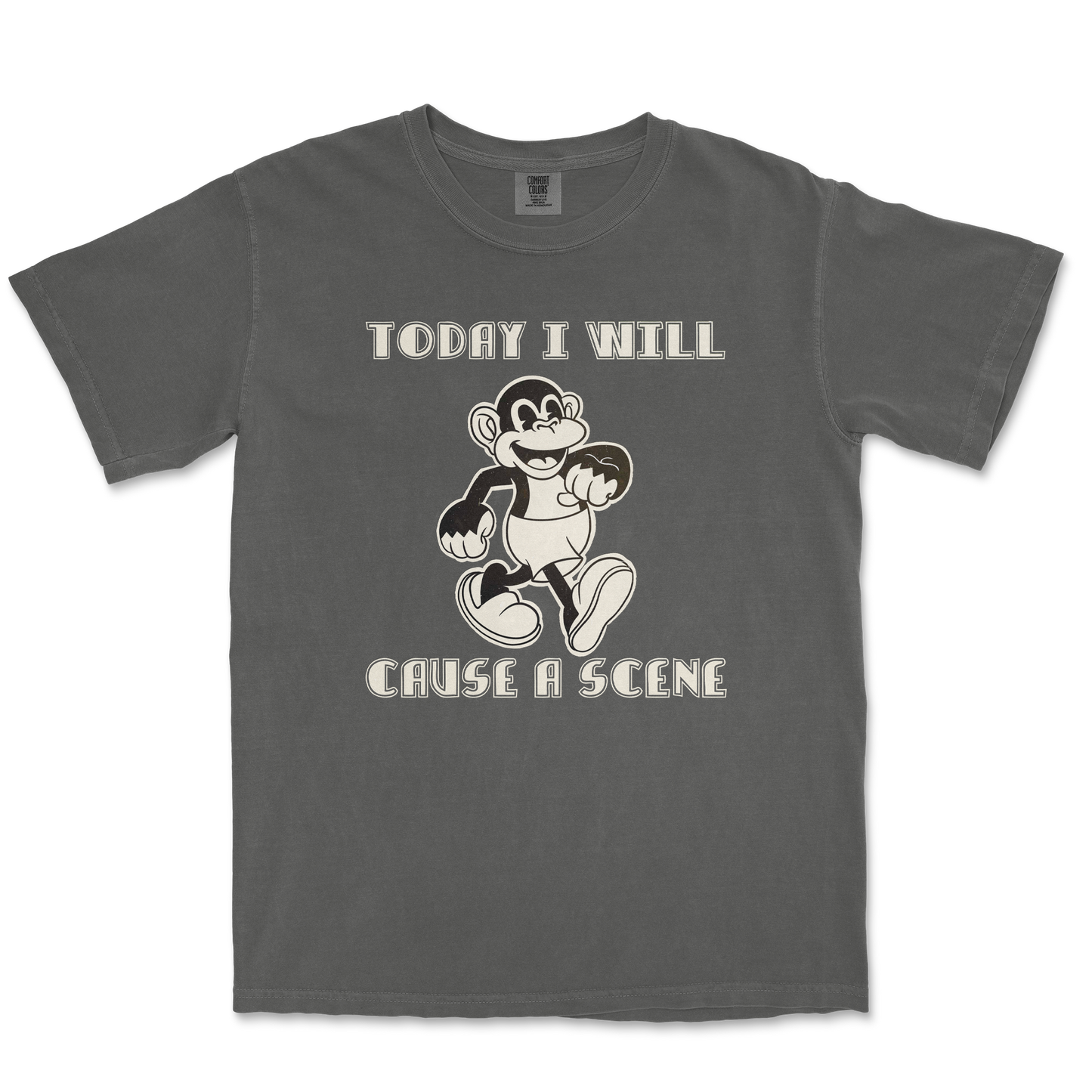 Comfort Colors T-Shirt Cause A Scene in Pepper