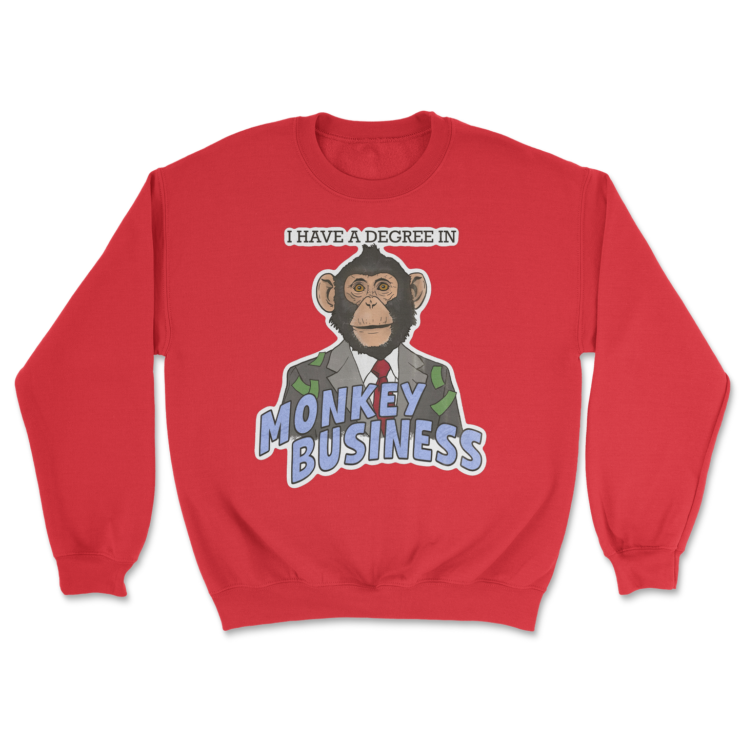 Heavy Blend Crew Neck Monkey Business in Red