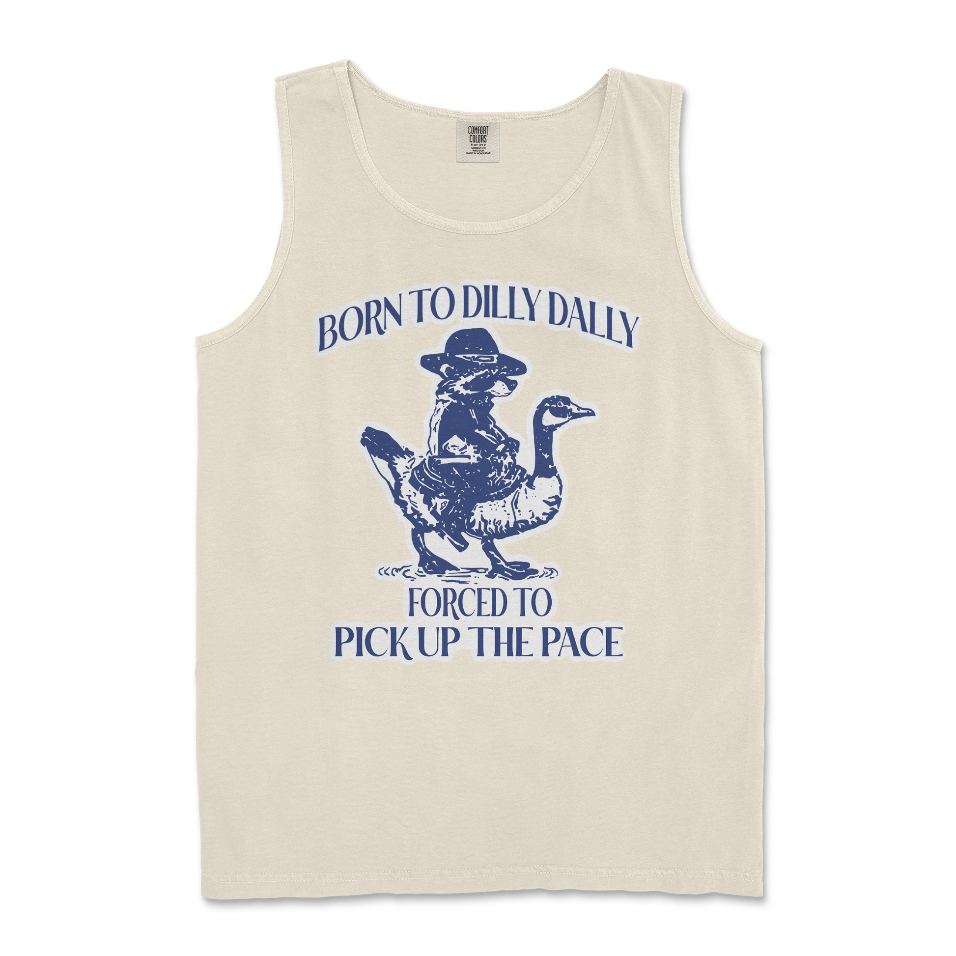 Comfort Colors Tank Top Dilly Dally  in Ivory