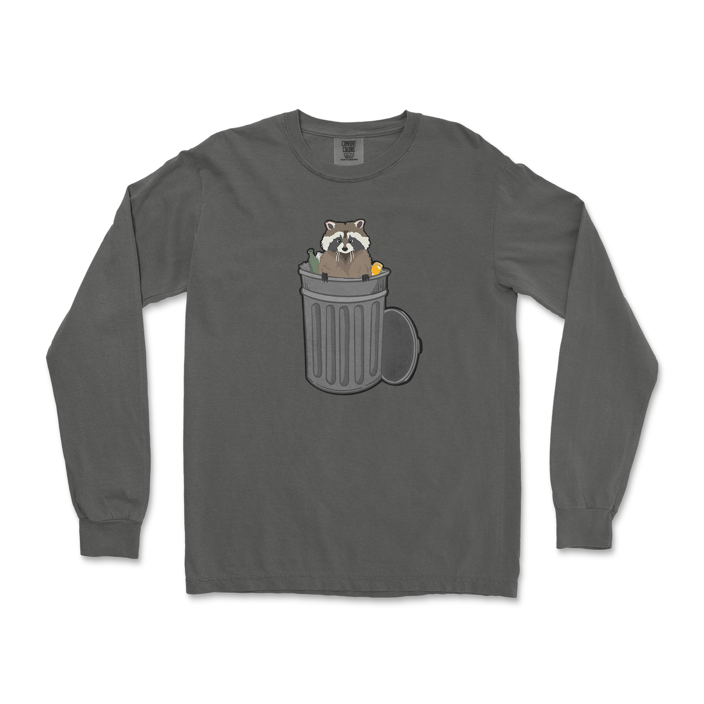 Comfort Colors Long Sleeve Trash Panda Enthusiast in Pepper
