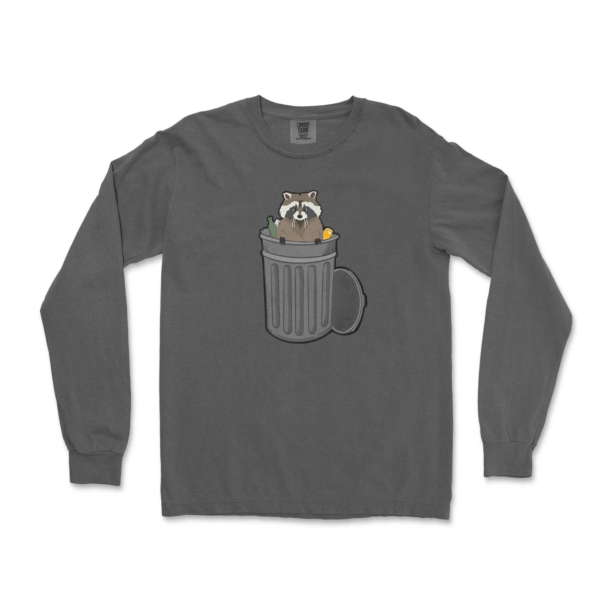 Comfort Colors Long Sleeve Trash Panda Enthusiast in Pepper