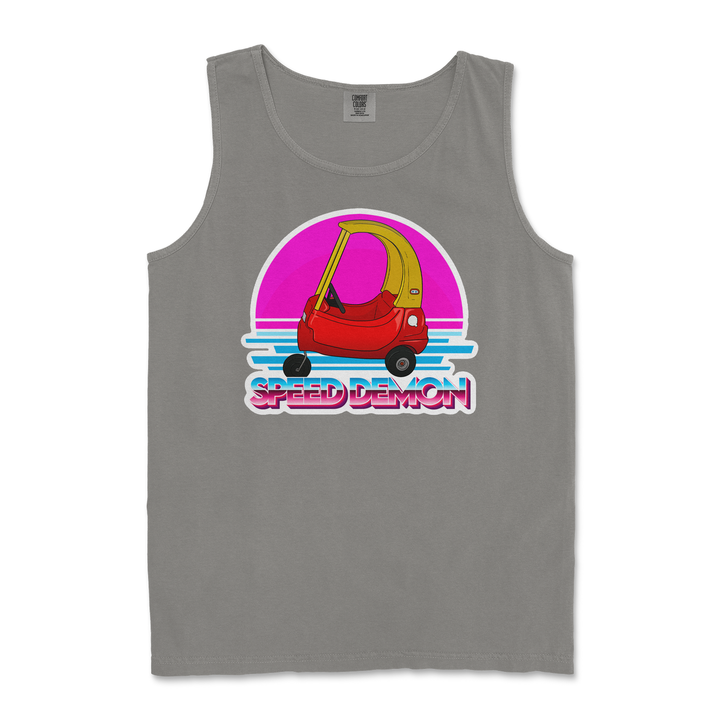 Comfort Colors Tank Top Speed Demon in Grey